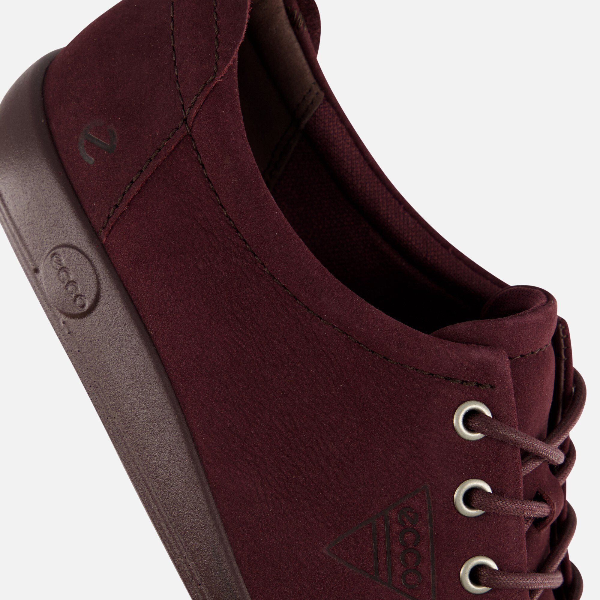Ecco Soft 2 Sneakers bordeaux Nubuck afbeelding 4