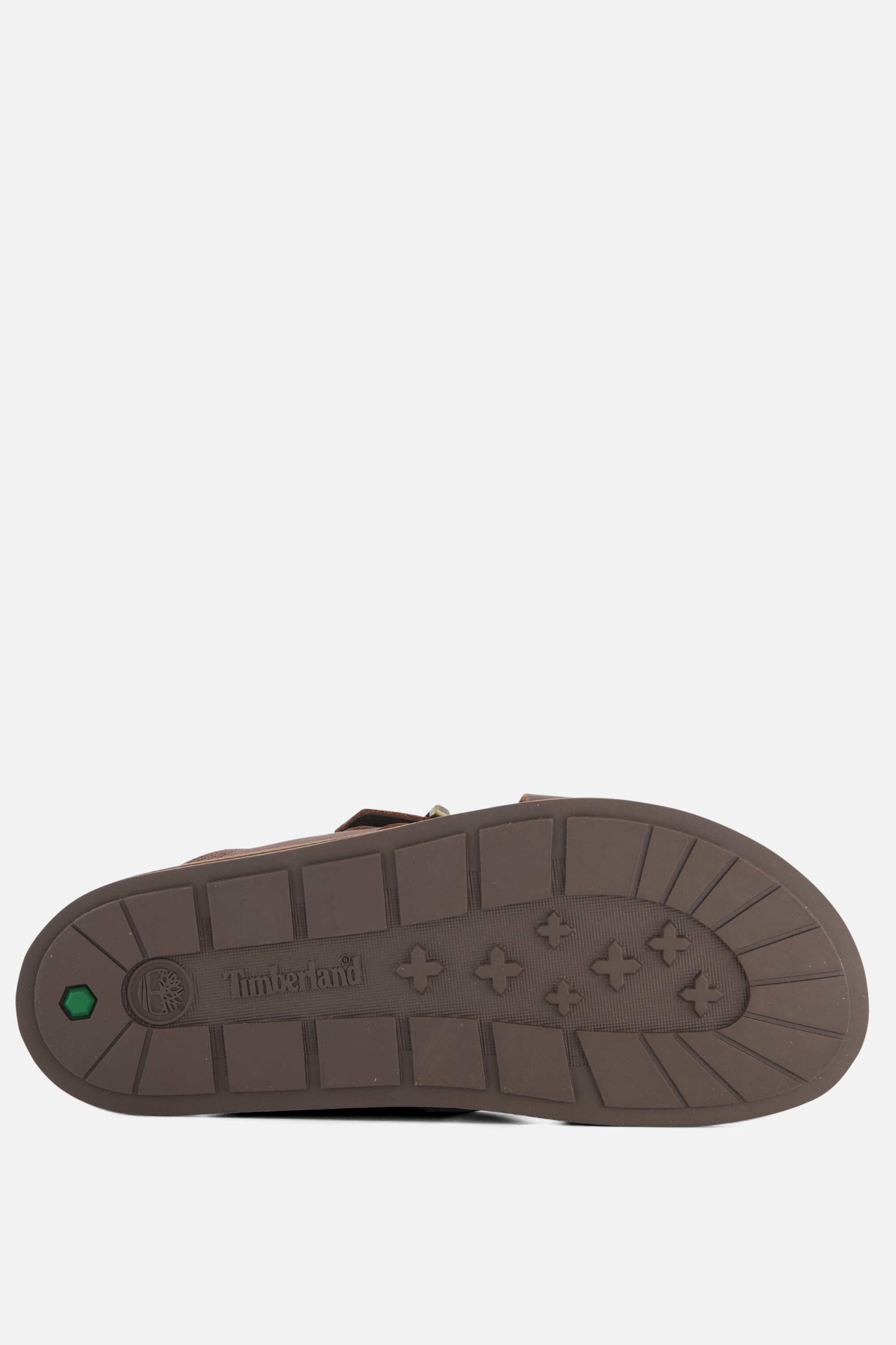 Timberland Amalfi Vibes Cross Slippers bruin Leer afbeelding 2