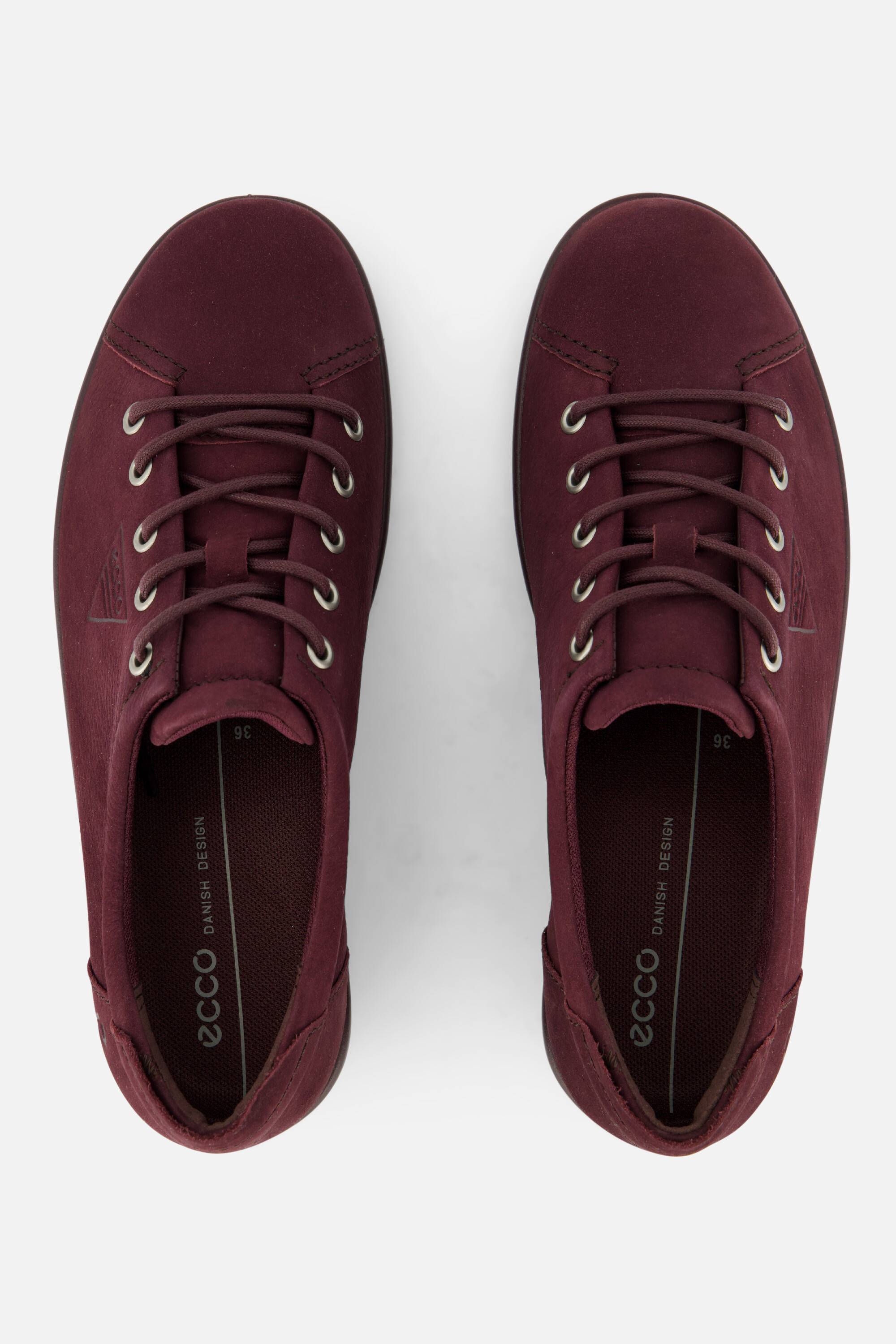 Ecco Soft 2 Sneakers bordeaux Nubuck afbeelding 2