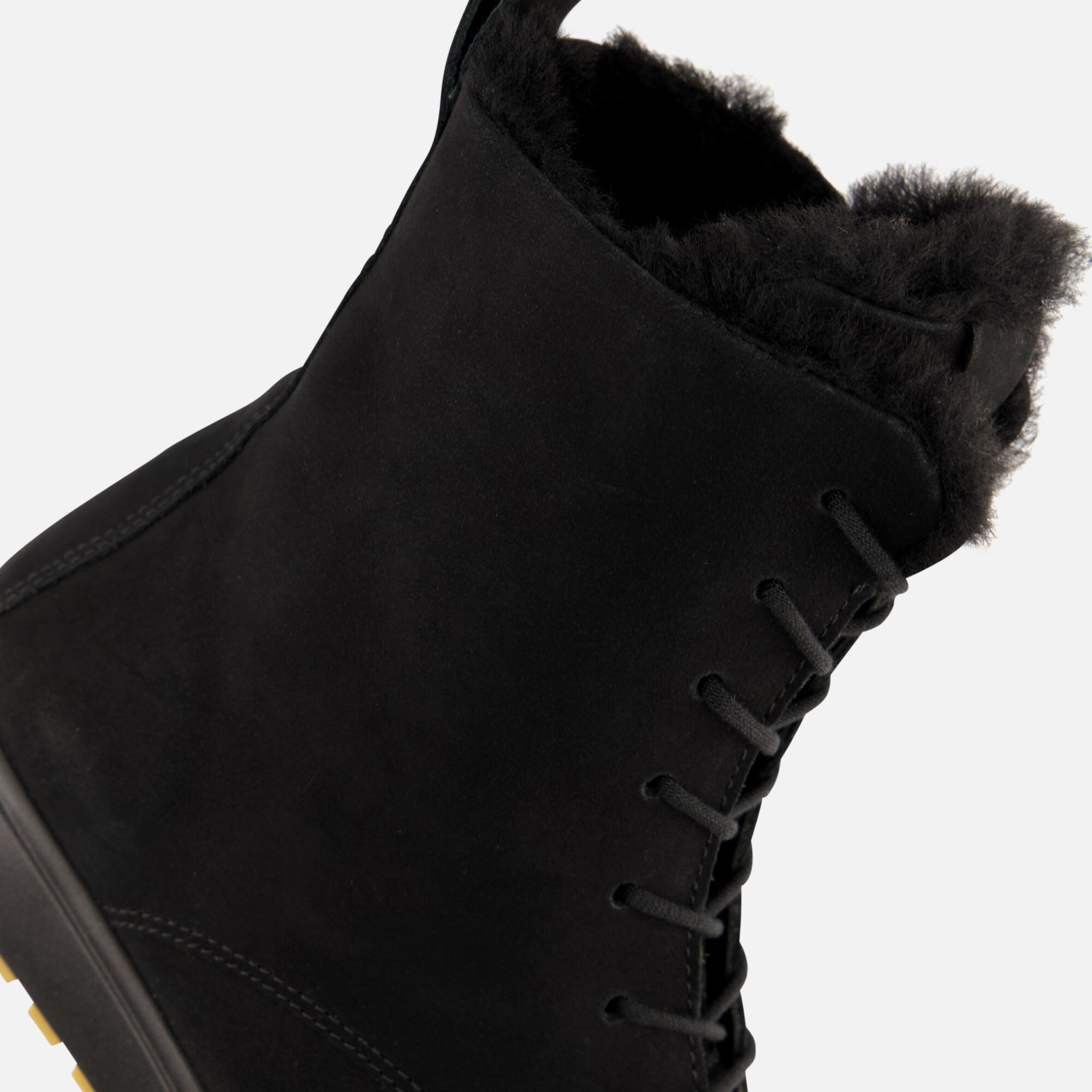 Ecco Soft 7 Tred W Veterboots zwart Nubuck afbeelding 4