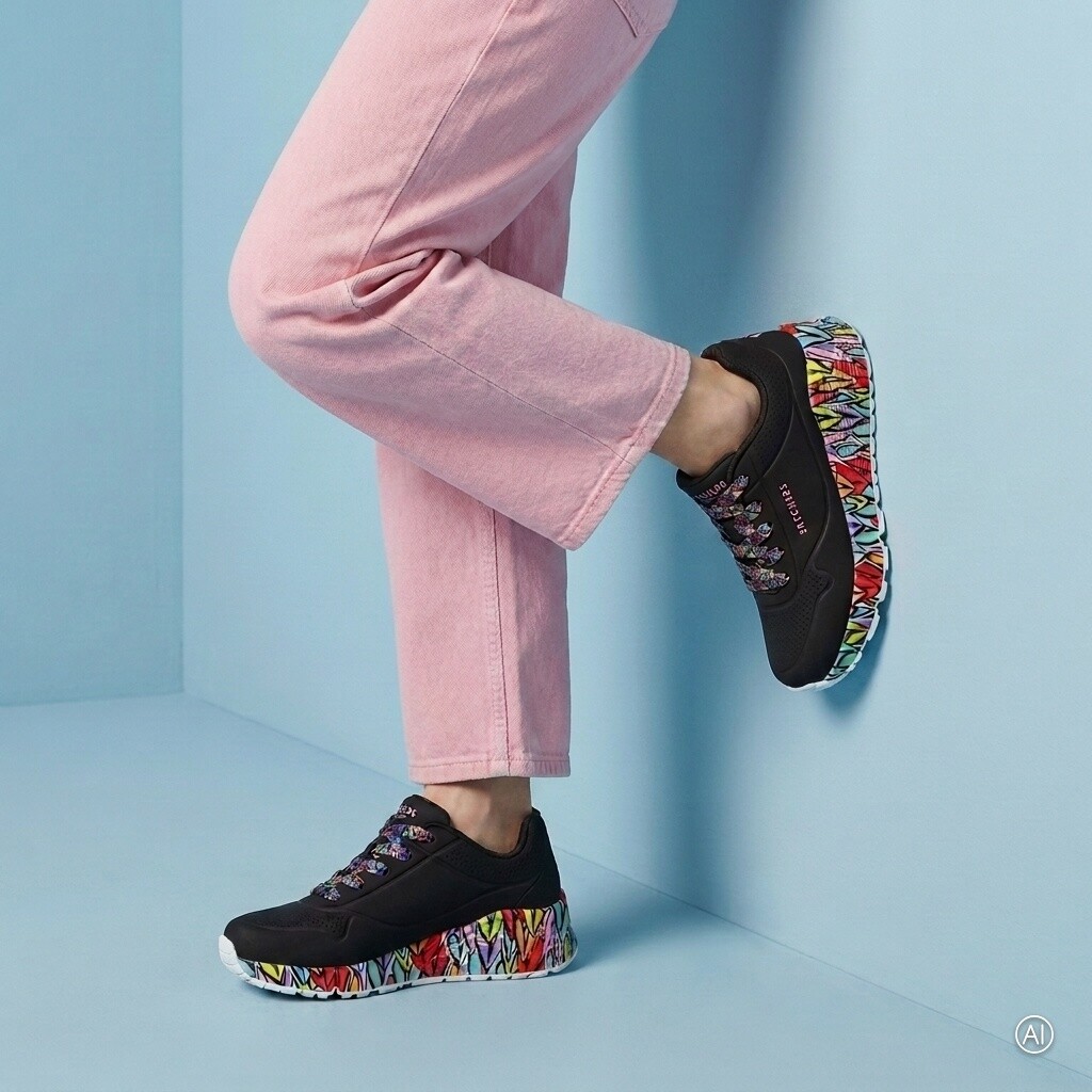 Skechers Skechers Uno Lite Sneakers zwart Synthetisch