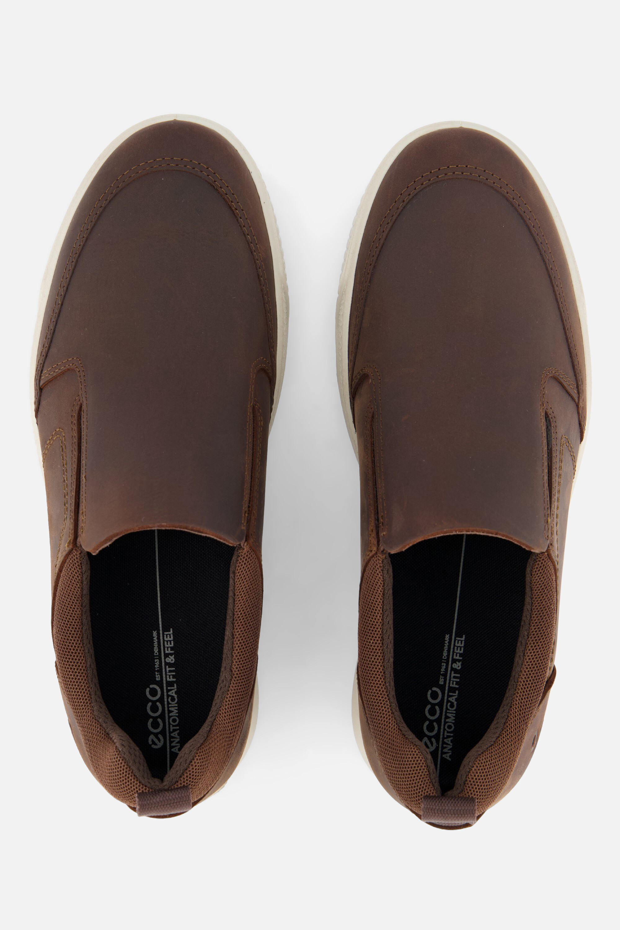 Ecco Byway Instappers cognac Leer afbeelding 2