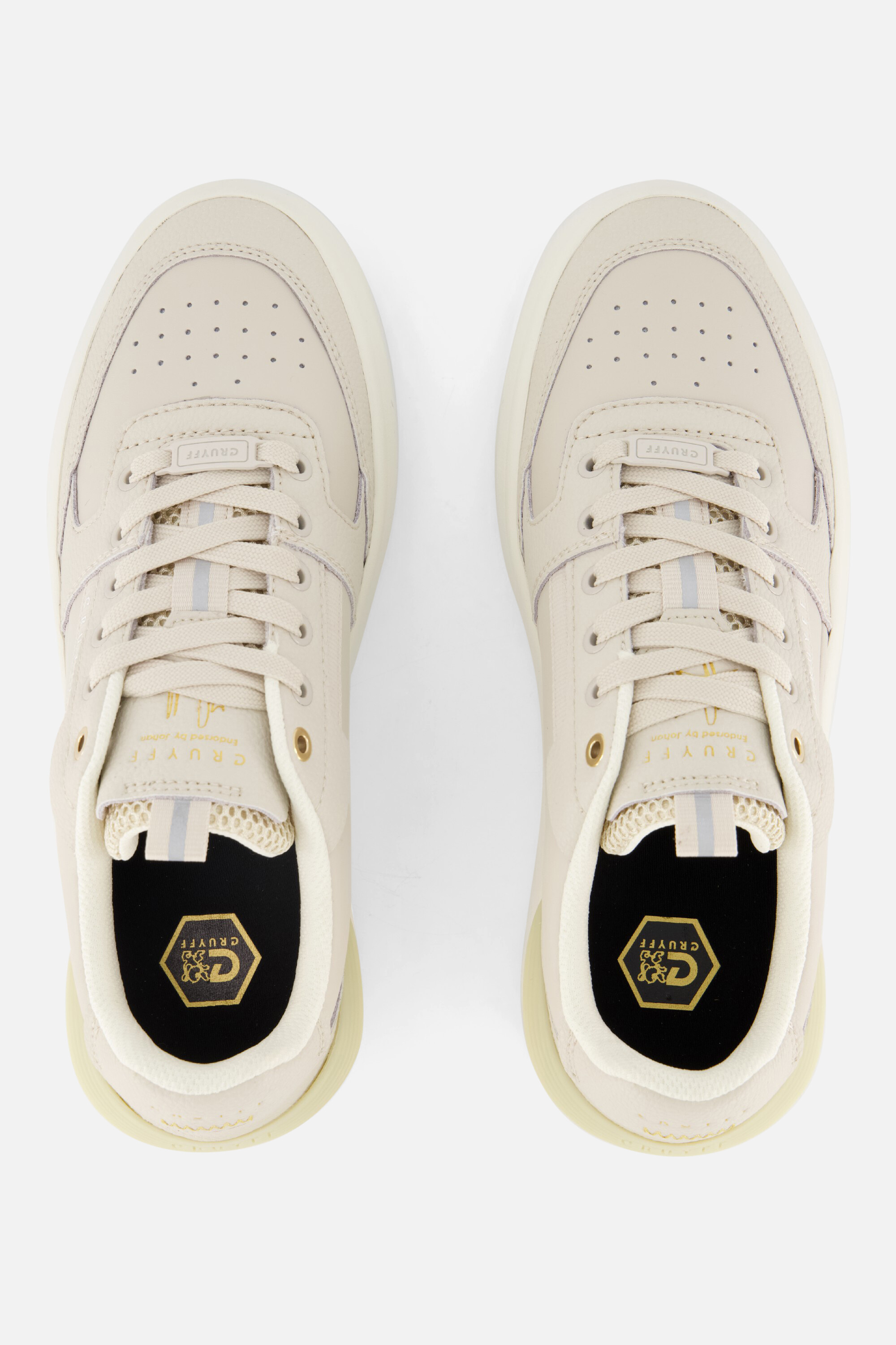 Cruyff Endorsed Tennis Sneakers beige Synthetisch afbeelding 3