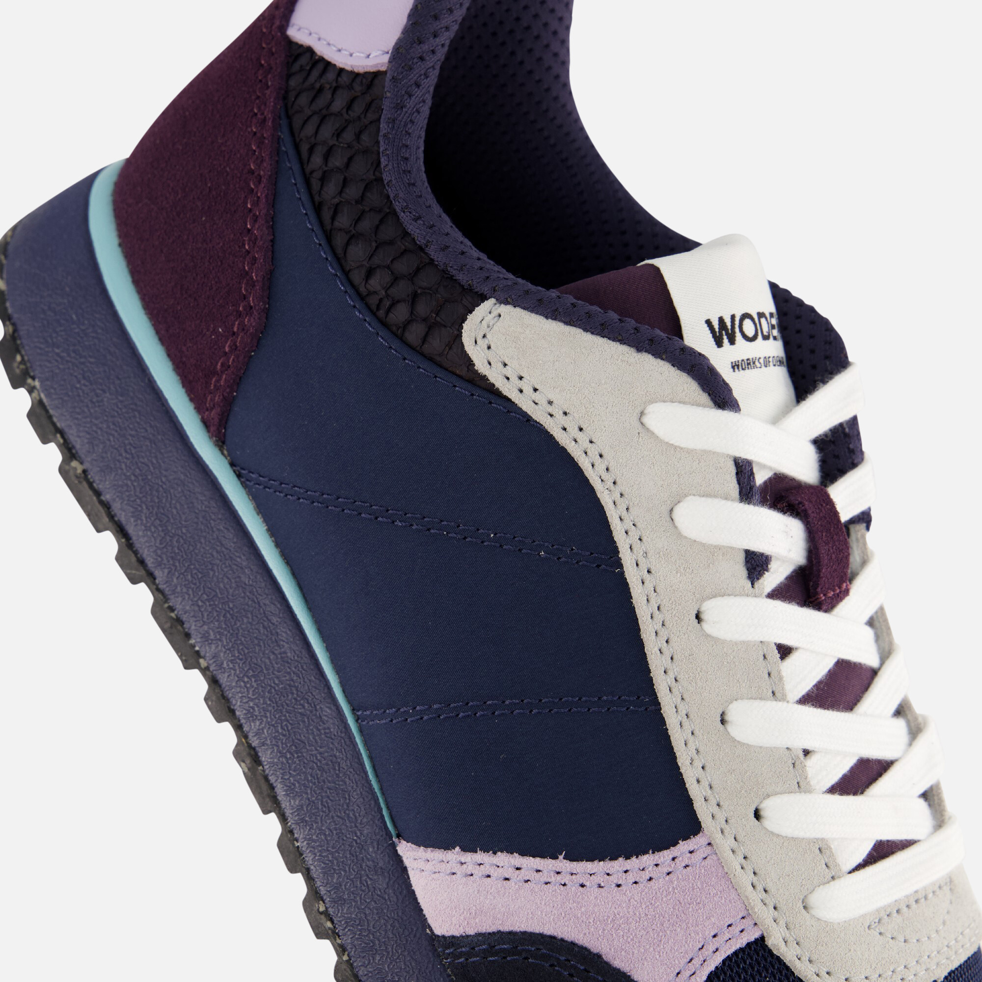 Woden Ronja Sneakers blauw Leer afbeelding 4