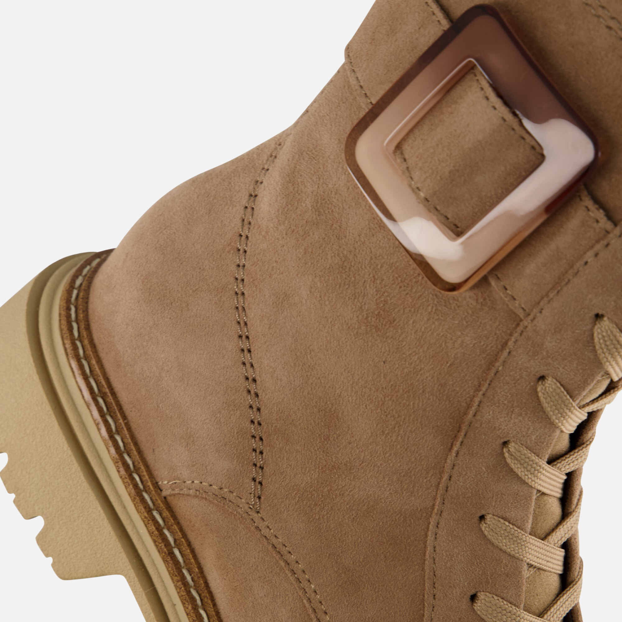 Tamaris Veterboots beige Leer afbeelding 4