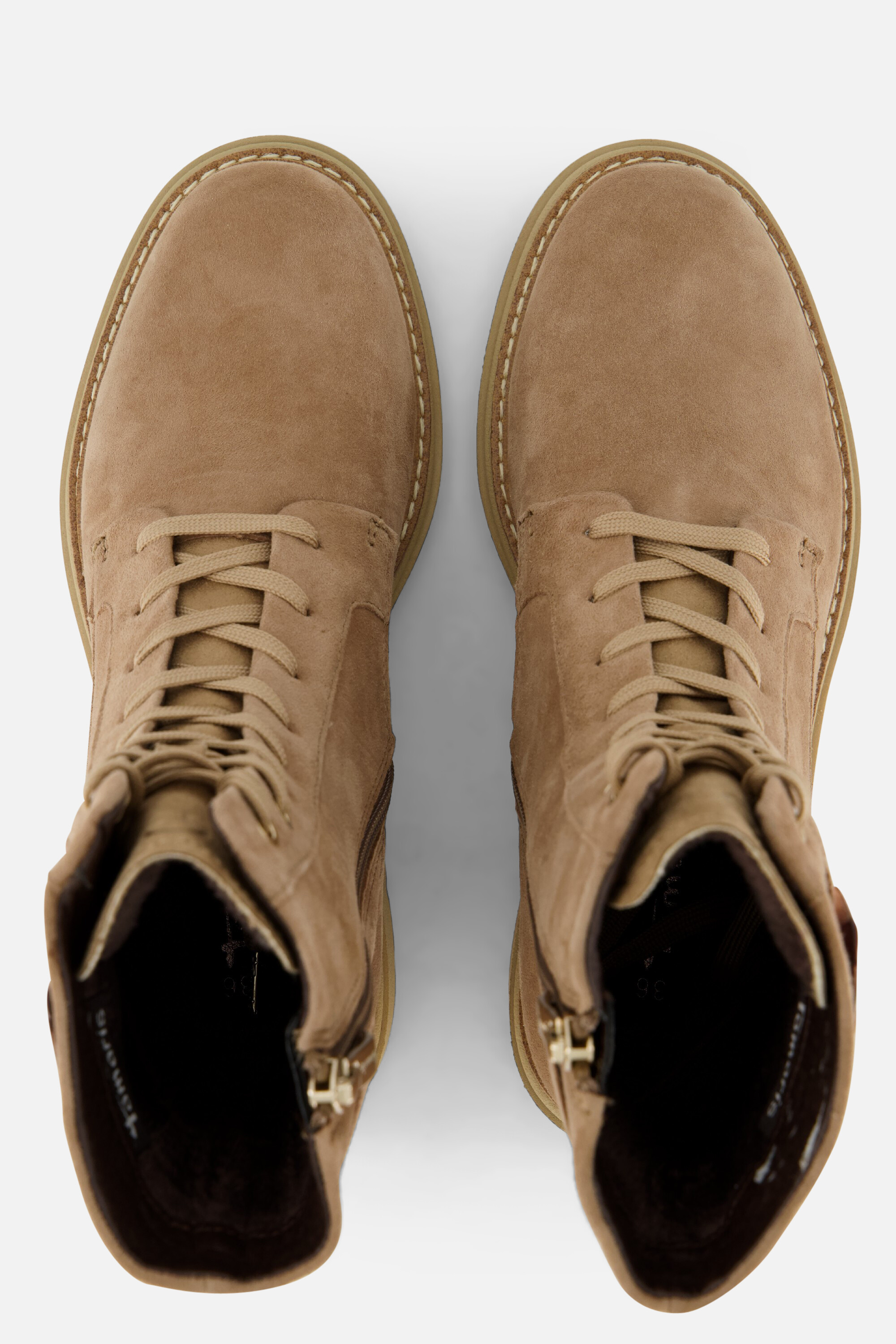 Tamaris Veterboots beige Leer afbeelding 2