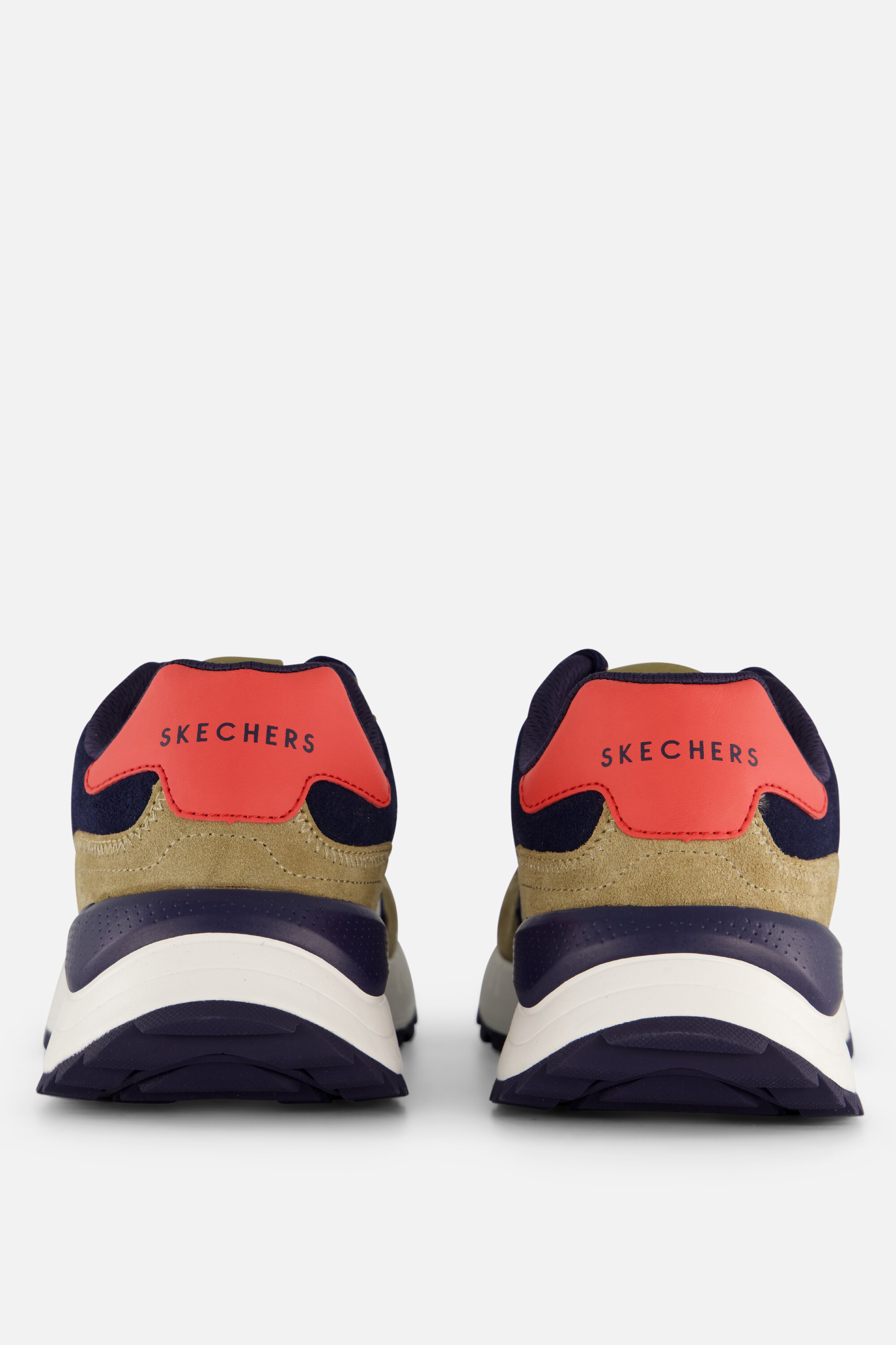 Skechers Fury Lace Low Sneakers blauw Suede afbeelding 2