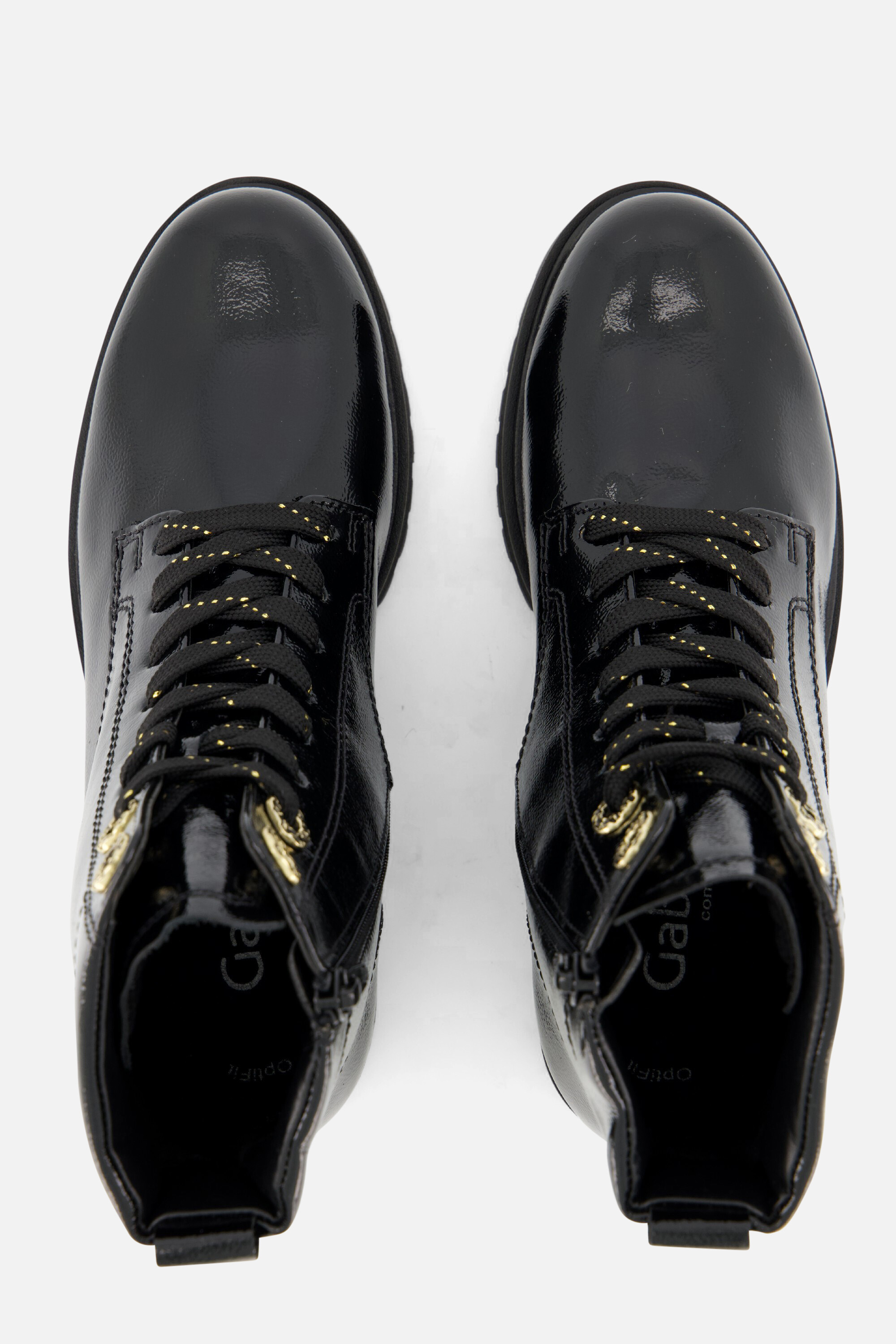 Gabor Veterboots zwart Lak afbeelding 2