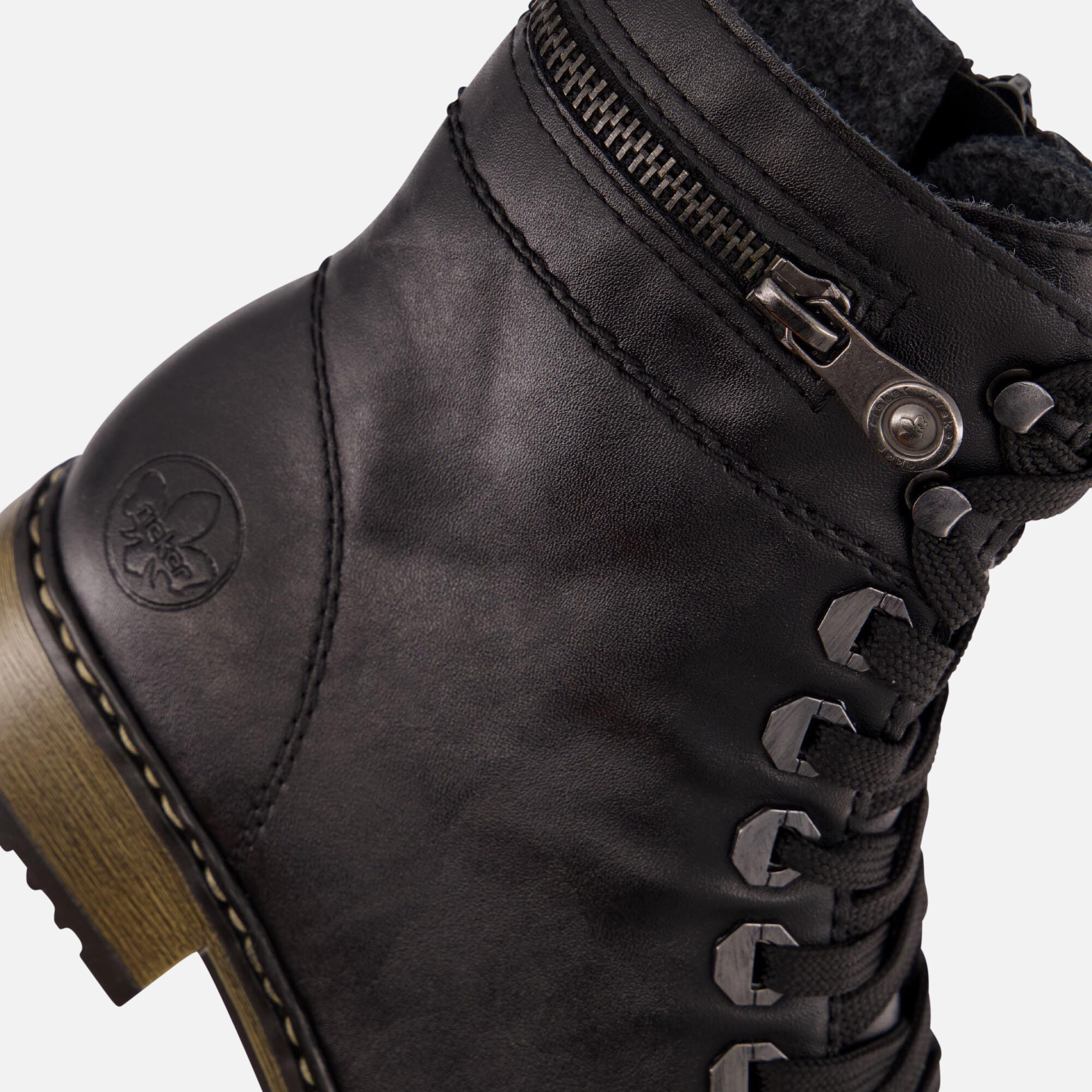 Rieker Veterboots zwart Synthetisch afbeelding 4