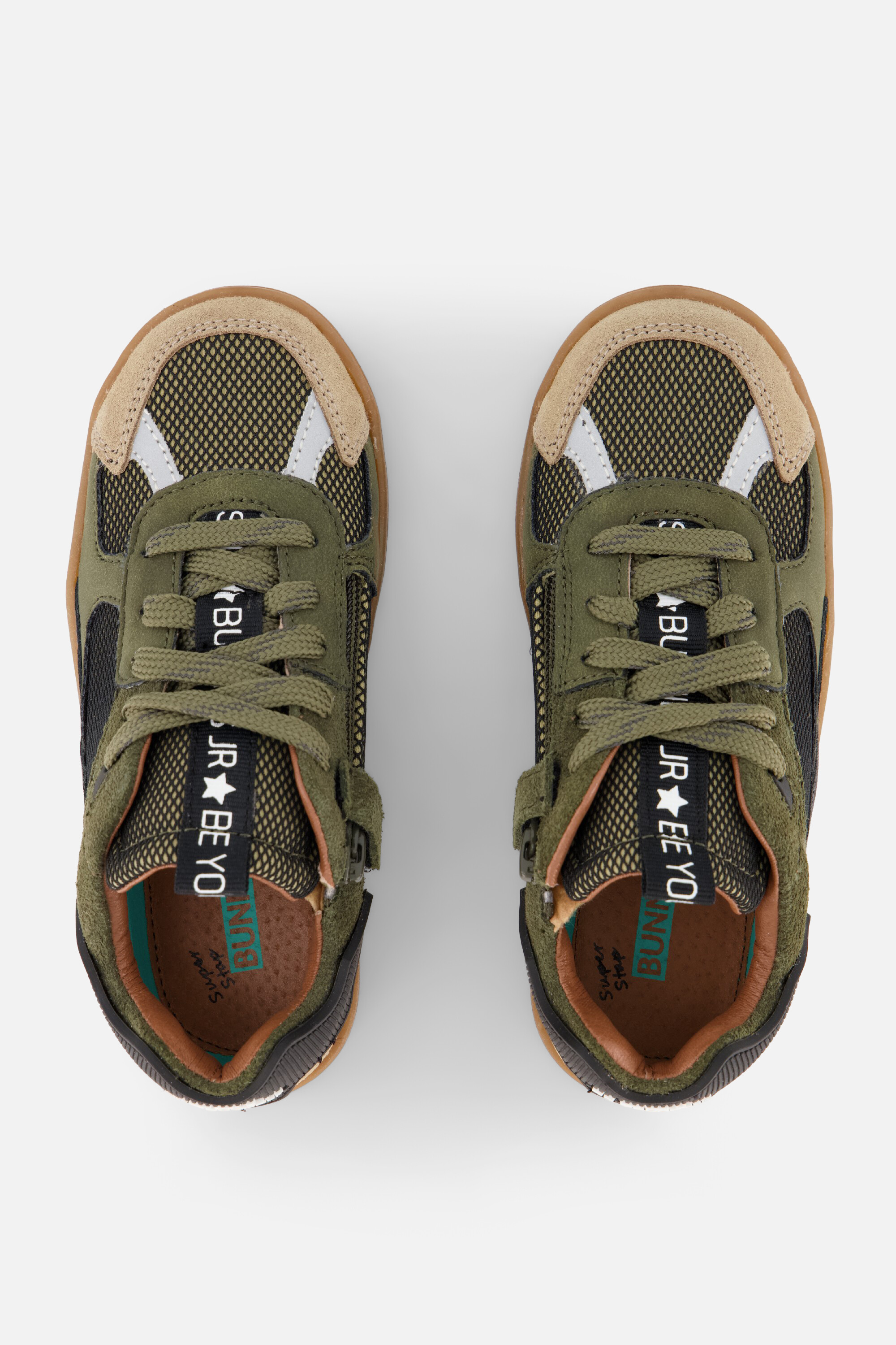 BunniesJR Sjors Sprinter Sneakers taupe Leer afbeelding 2