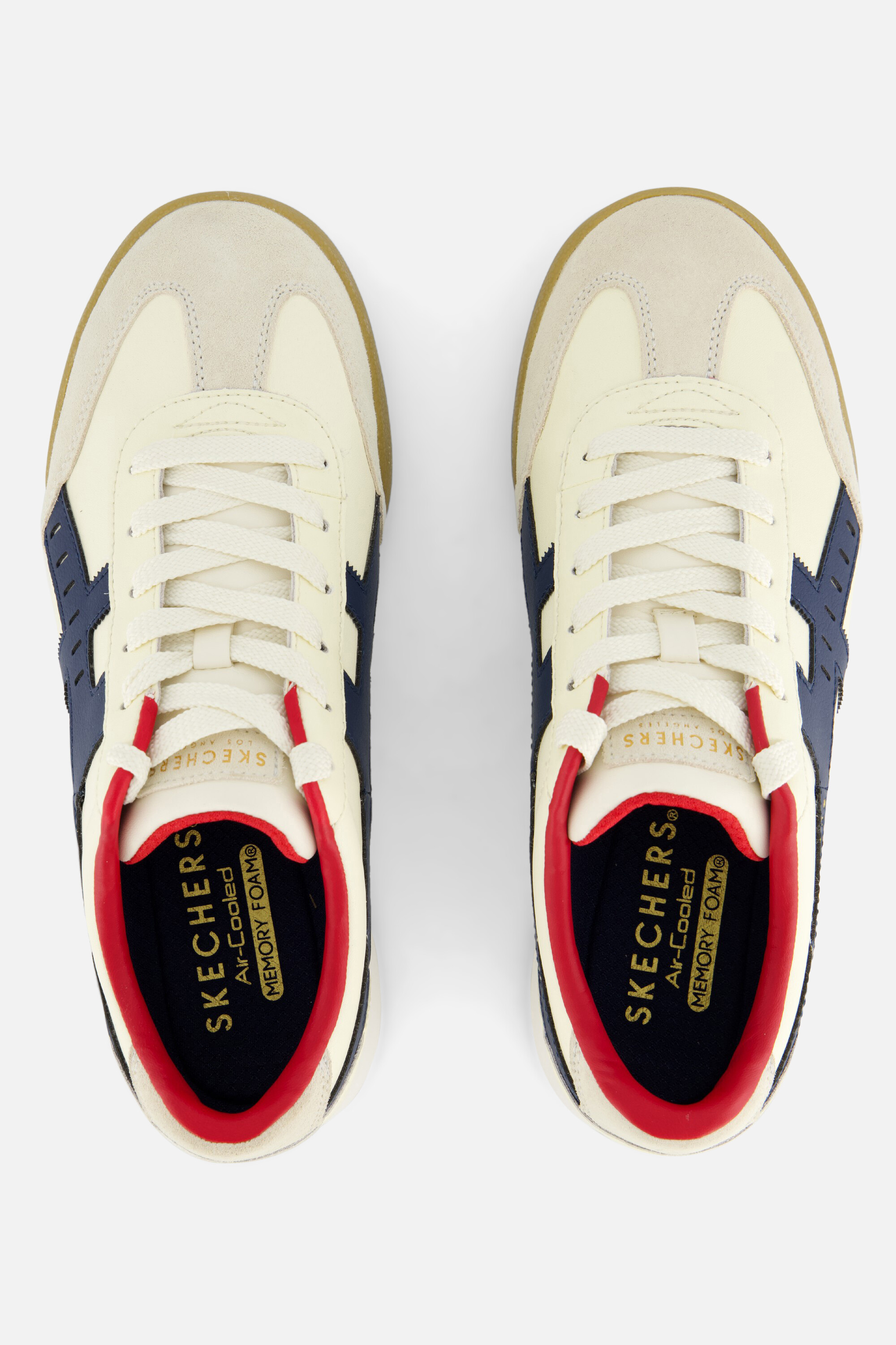 Skechers Zinger Manzilla Sneakers wit Leer afbeelding 3