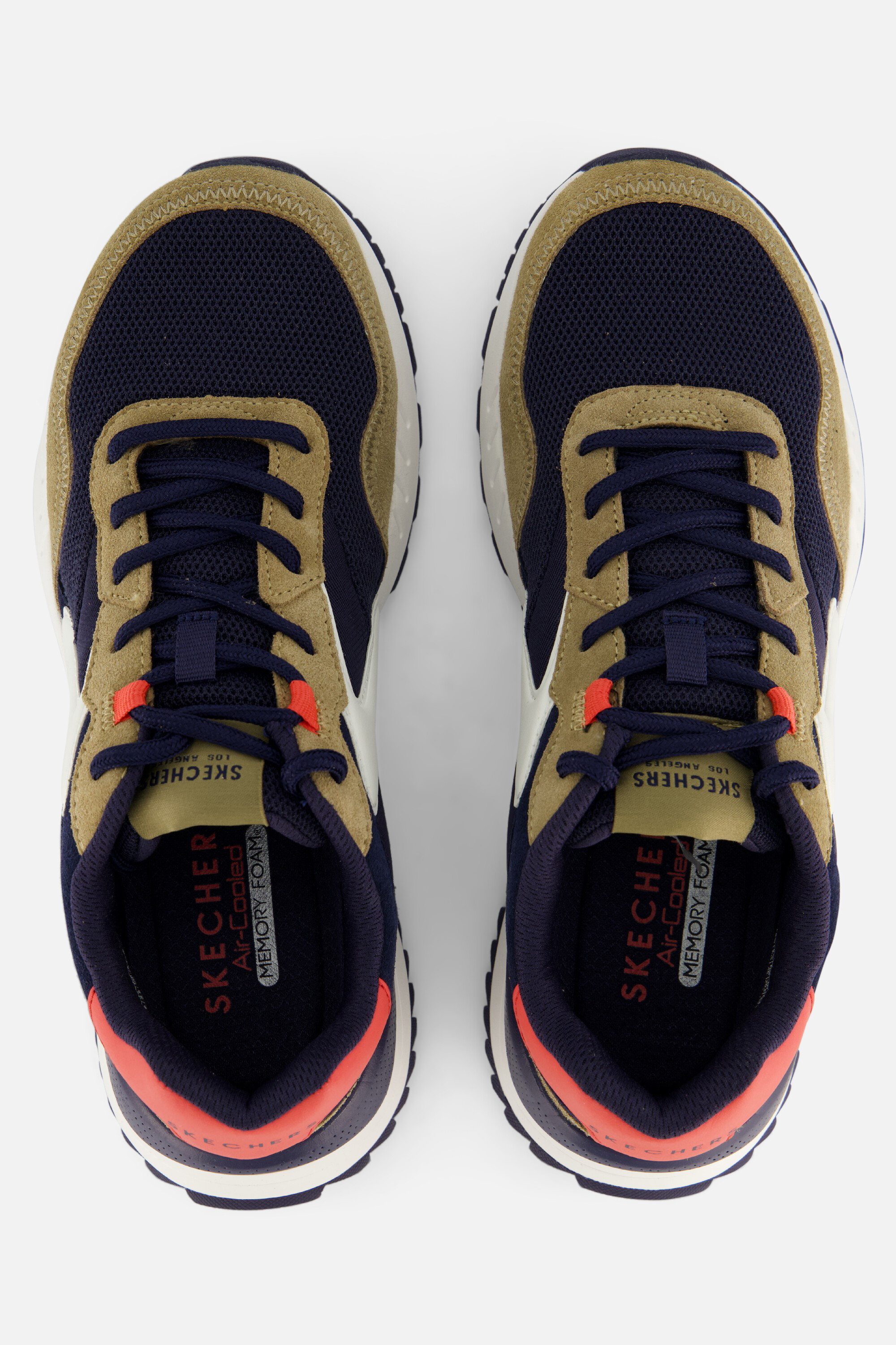 Skechers Fury Lace Low Sneakers blauw Suede afbeelding 3