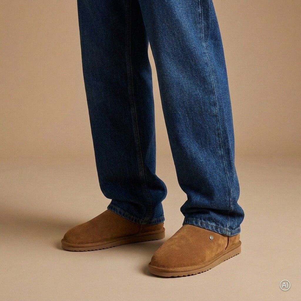 Warmbat Warmbat Conner Pantoffels cognac Suède