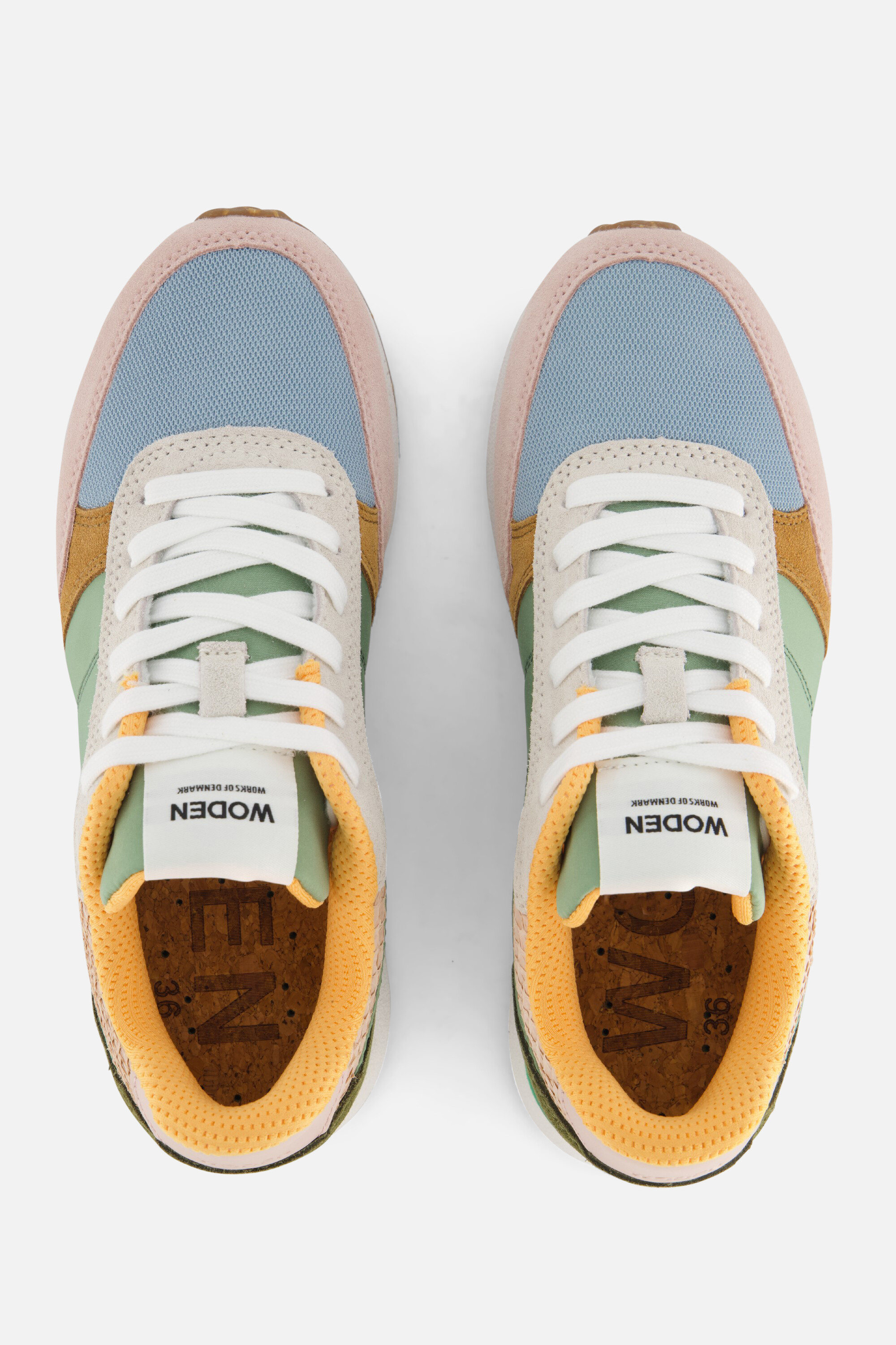 Woden Ronja Sneakers groen Textiel afbeelding 3