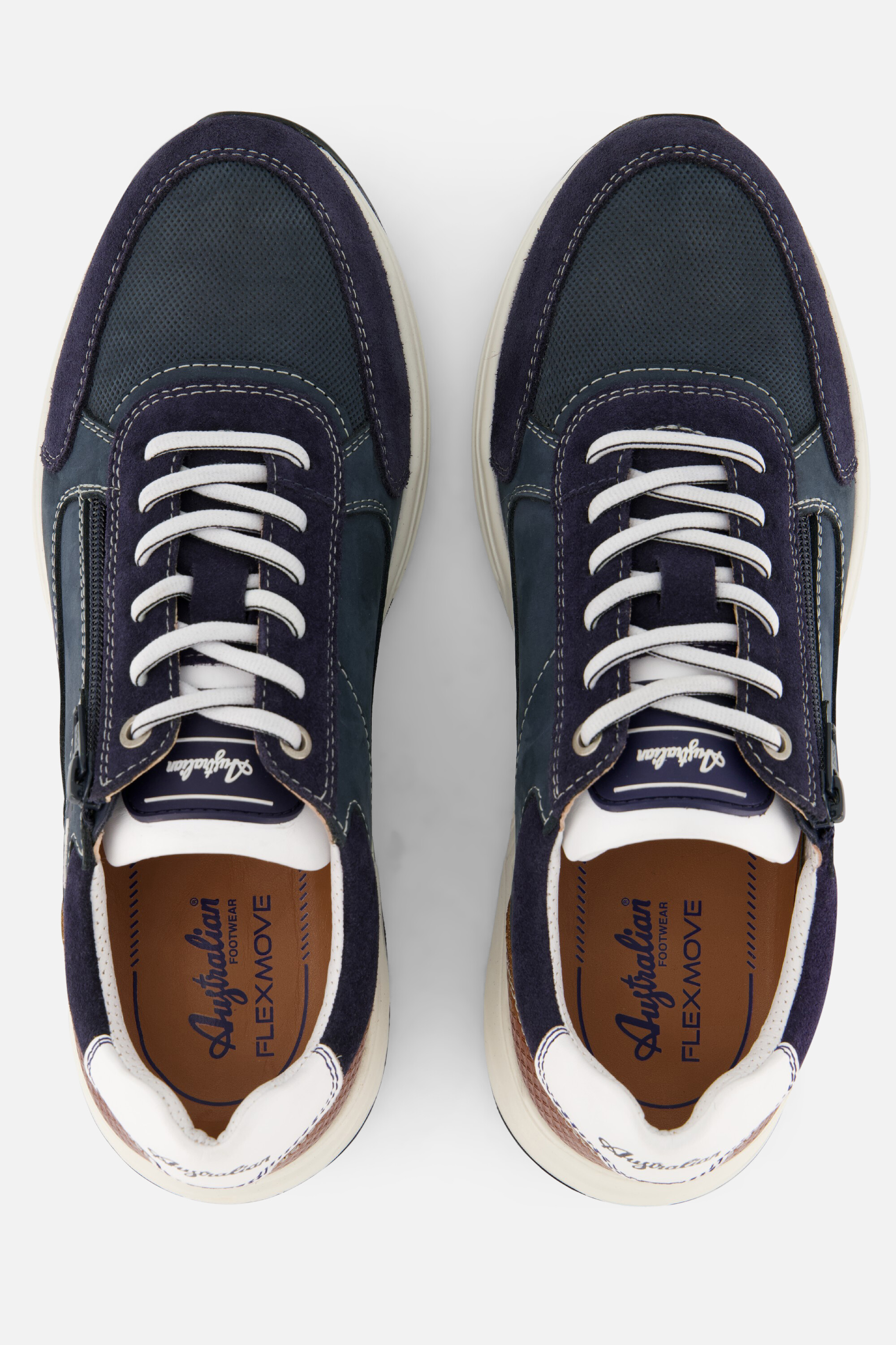 Australian Discover Sneakers blauw Leer afbeelding 3