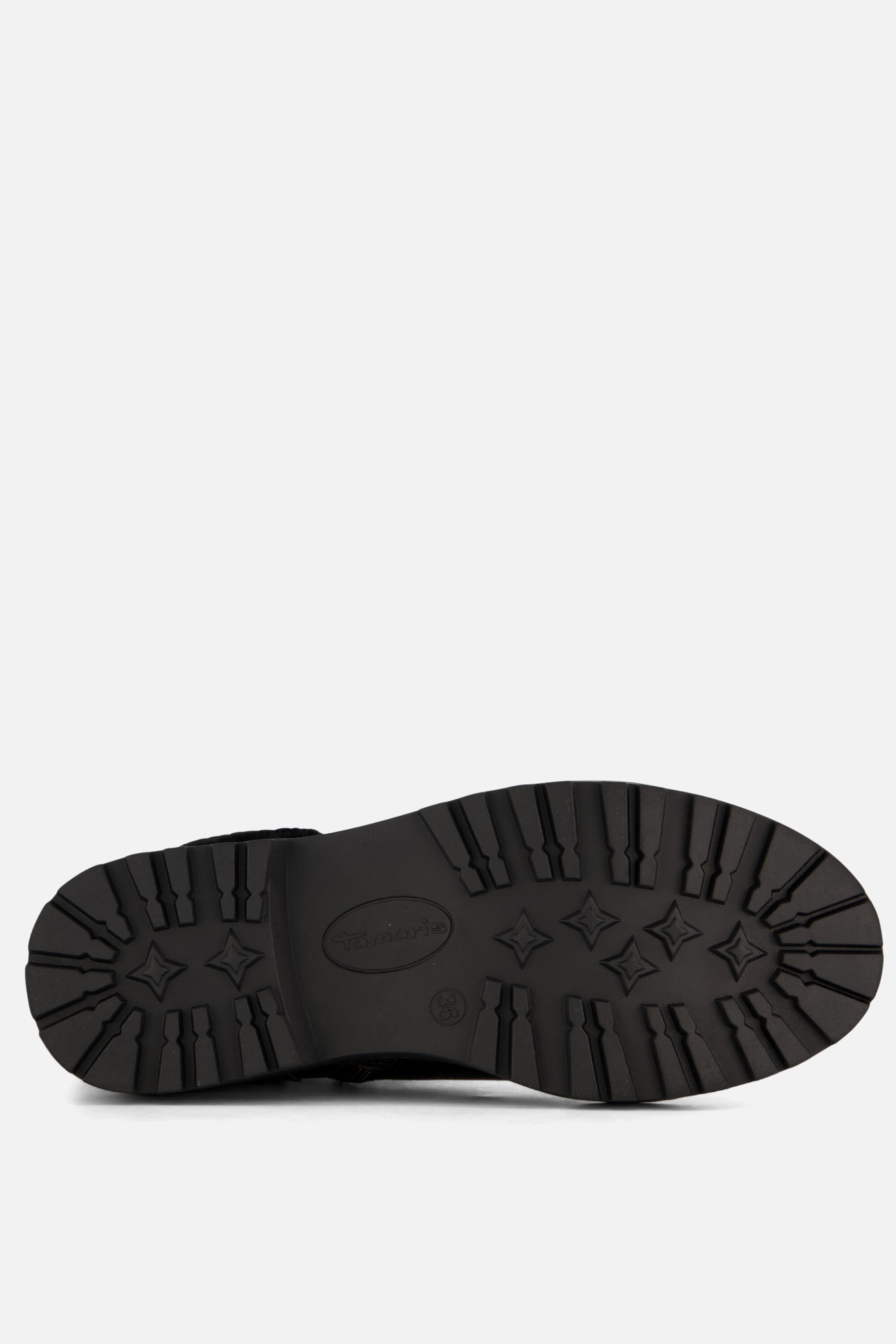 Tamaris Leopard Veterboots zwart Textiel afbeelding 3
