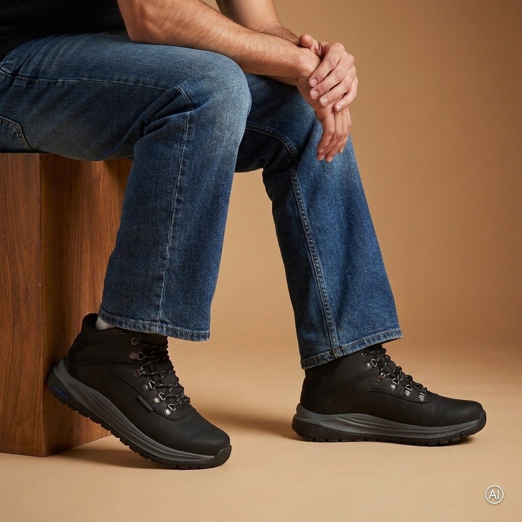 Skechers Skechers Relaxed Fit Slip-in Veterschoenen zwart
