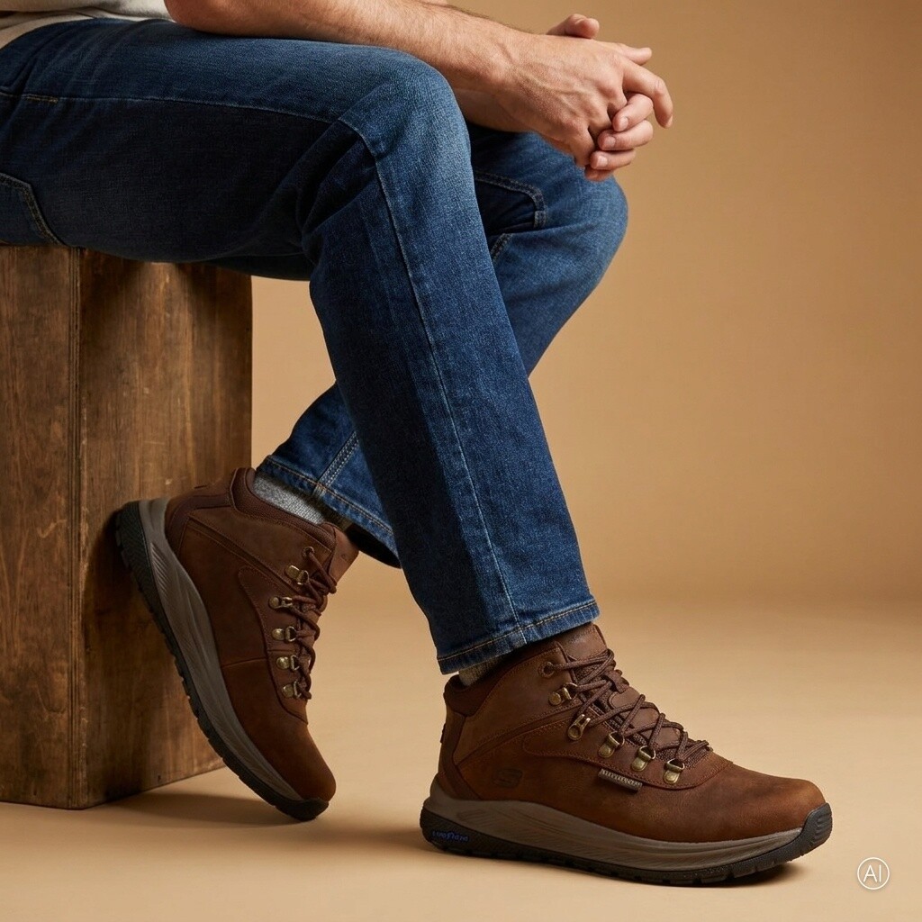 Skechers Skechers Slip-ins Relaxed Fit Veterschoenen bruin