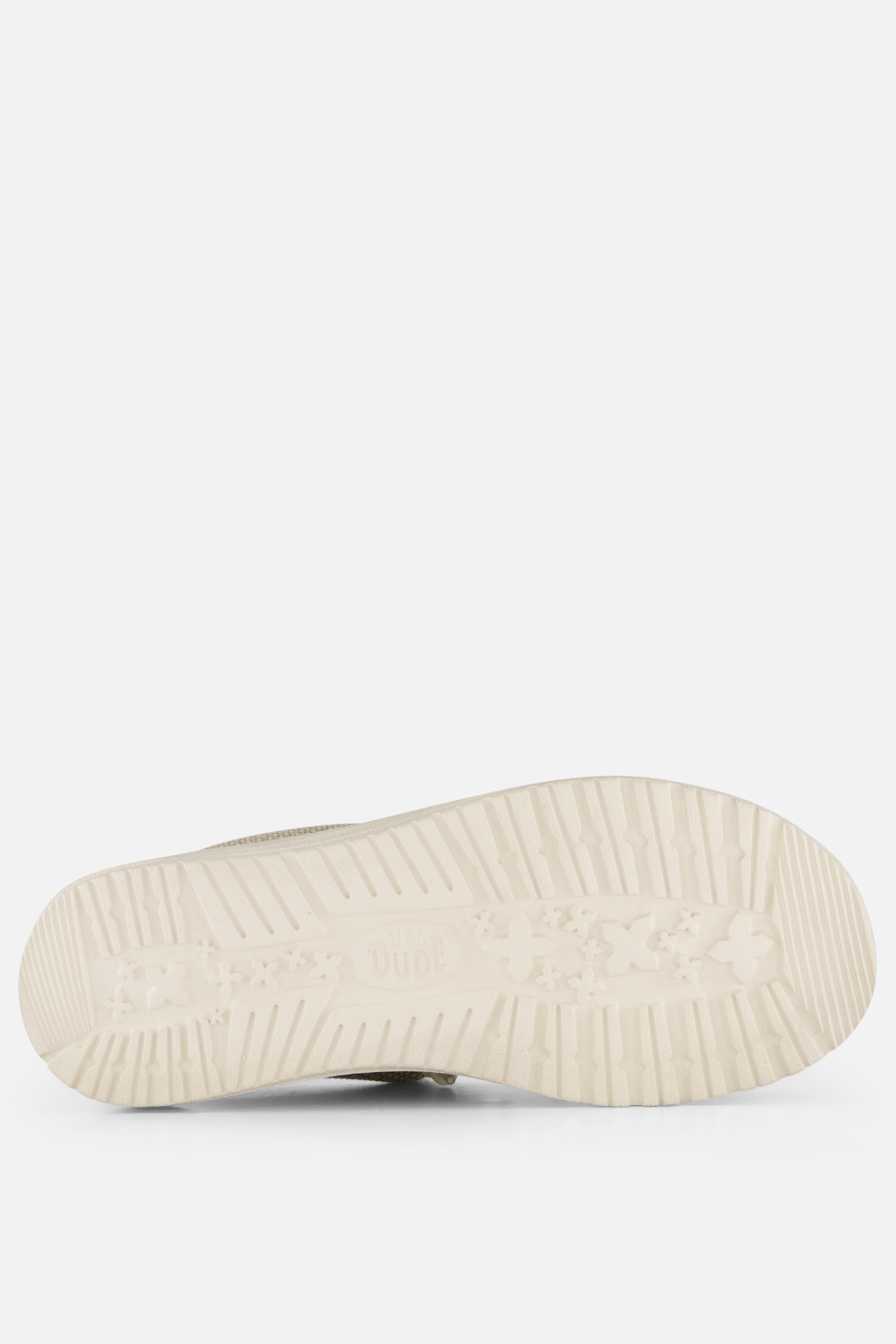 HEYDUDE Wally Braided Instappers wit Canvas afbeelding 3