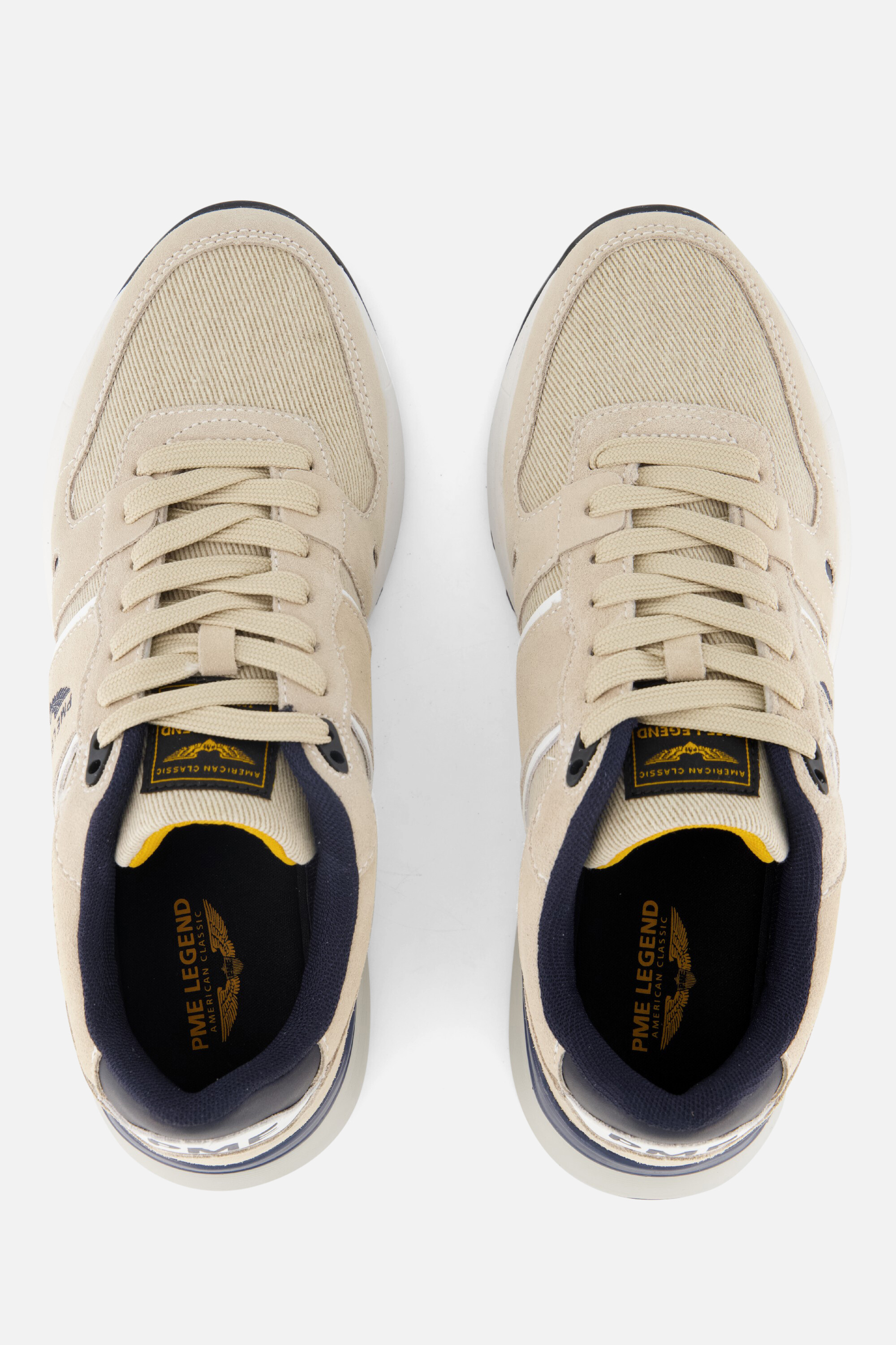 PME Legend Jet Lifter Sneakers beige Imitatieleer afbeelding 3