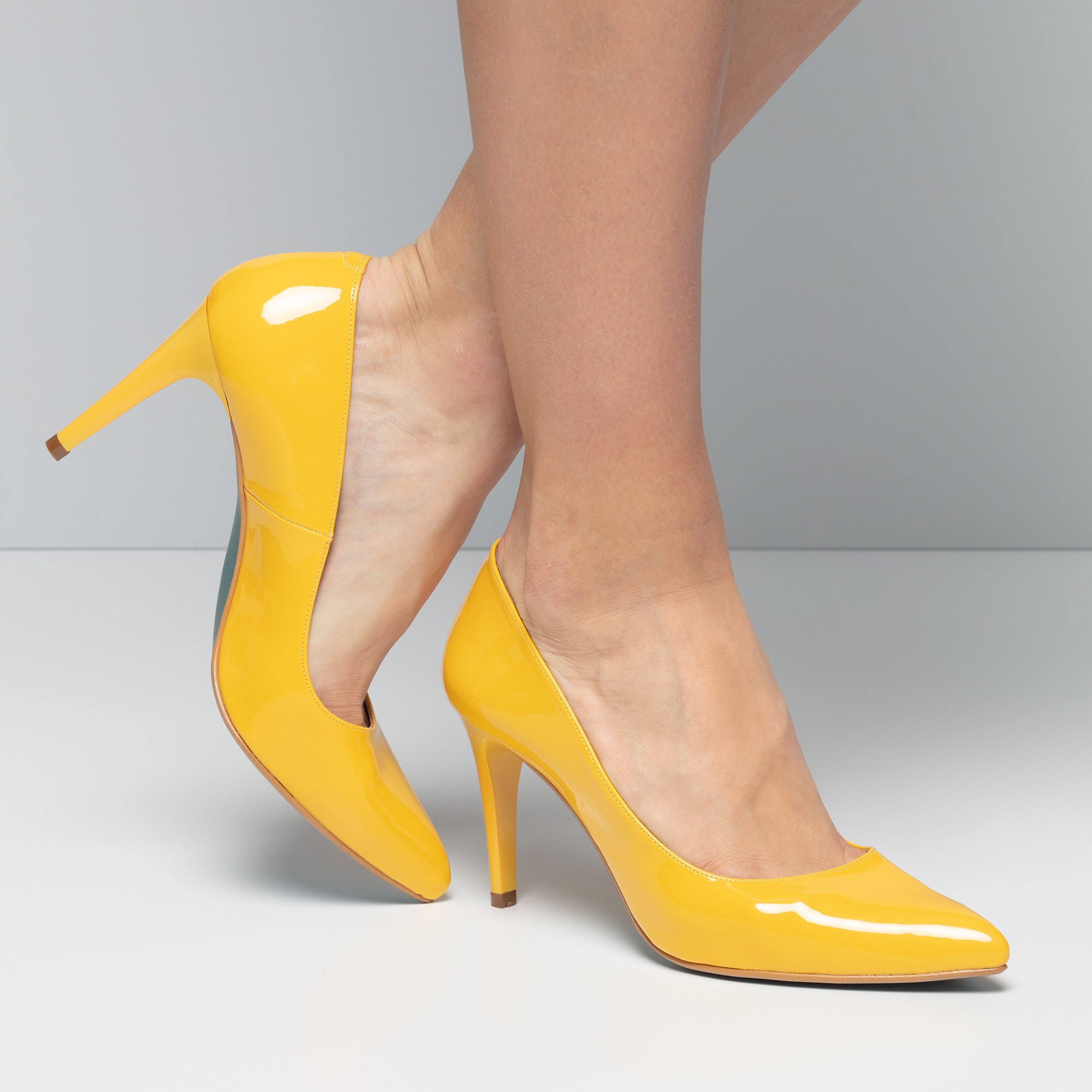 Giulia Pumps geel lak Lak afbeelding 3