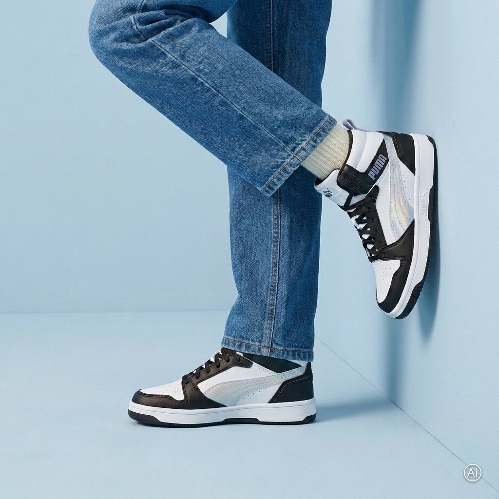 Puma Puma Rebound v6 Mid Space Belle Sneakers zwart