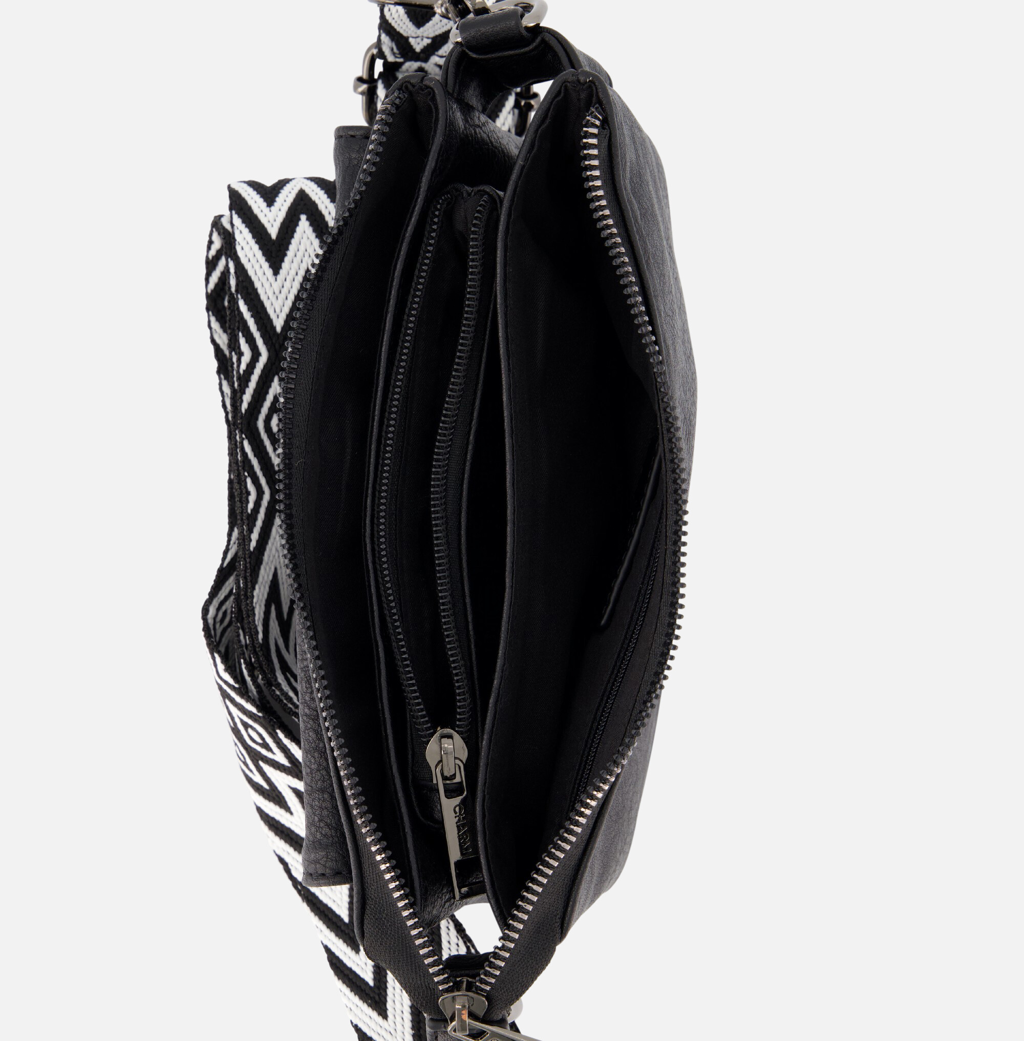 Charm London Schoudertas zwart afbeelding 2
