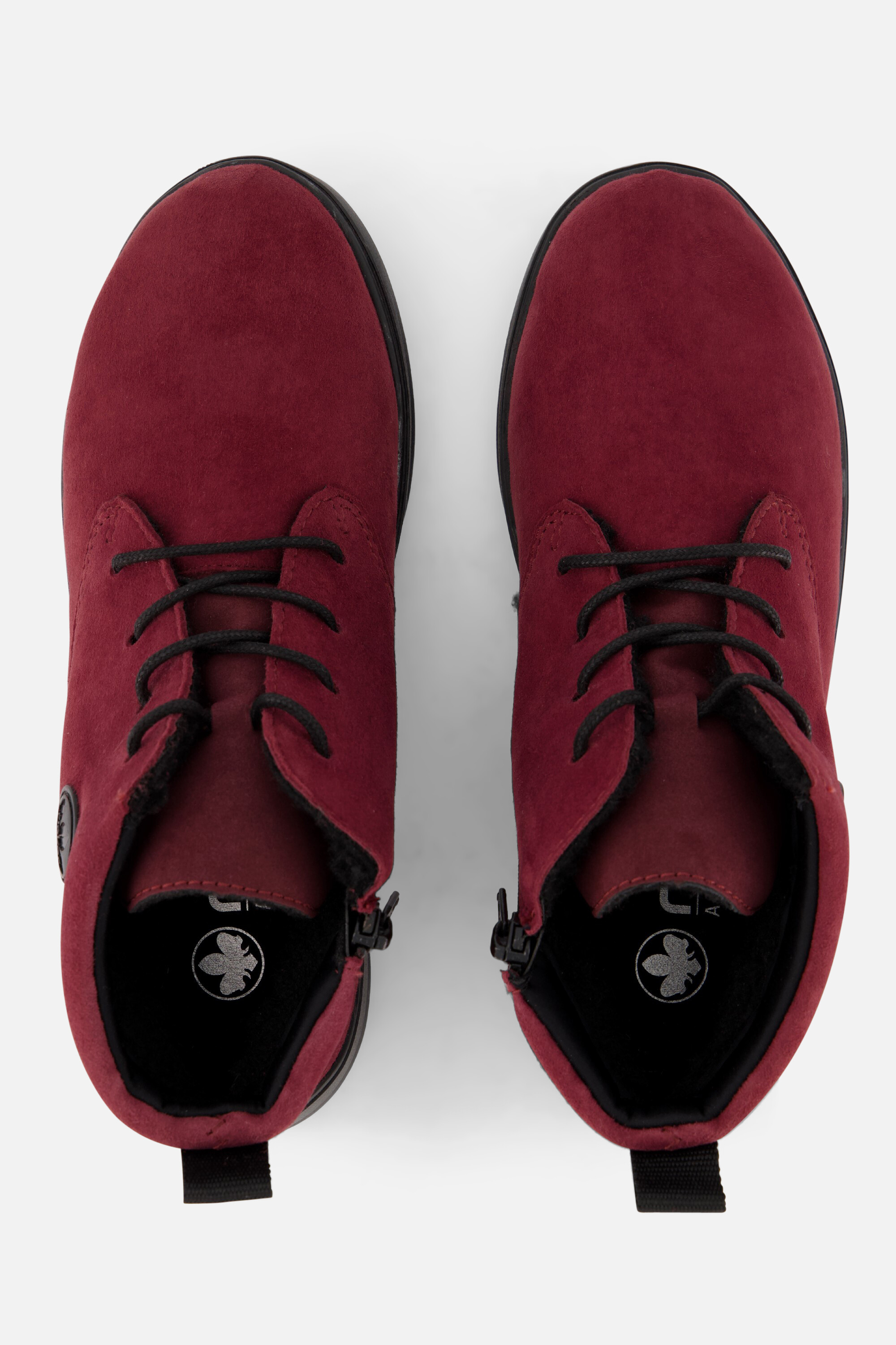 Rieker Veterboots bordeaux Suede afbeelding 2