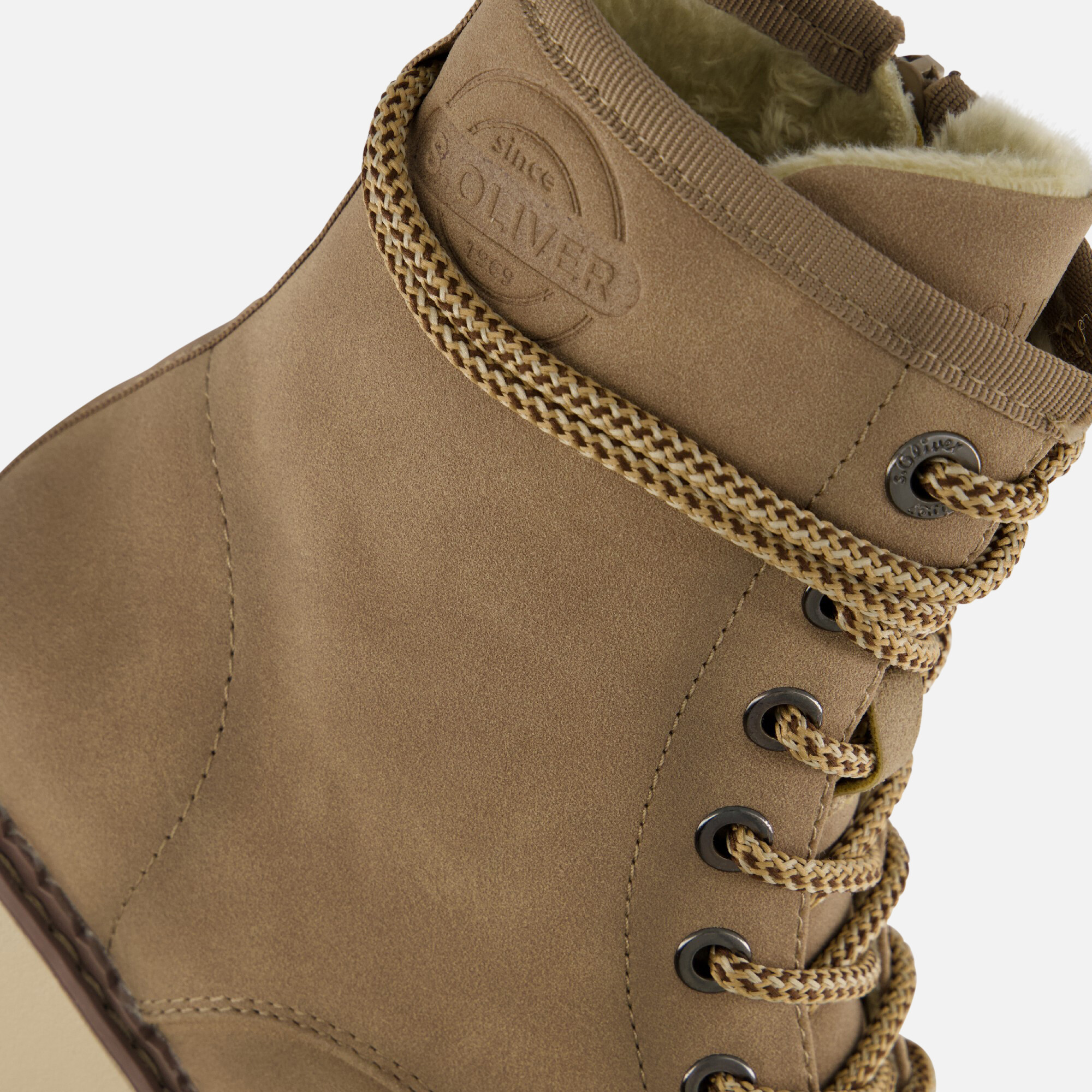 S.Oliver Veterboots taupe Synthetisch afbeelding 4