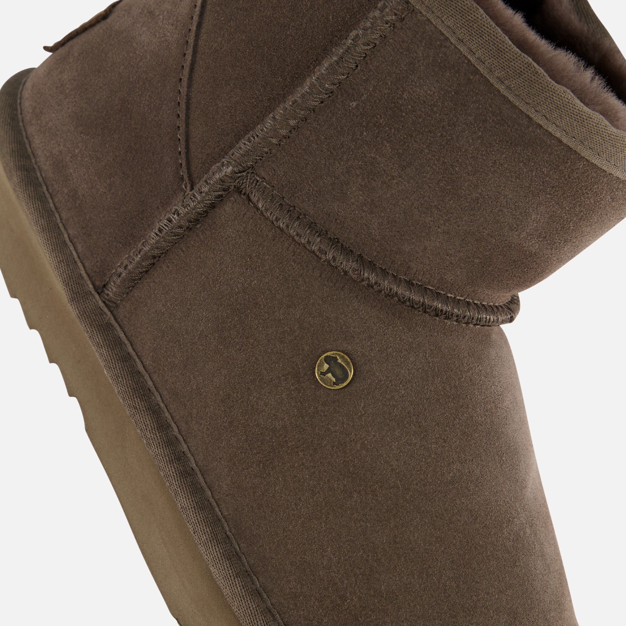 Warmbat Wallyby Gevoerde boots bruin Suede afbeelding 4