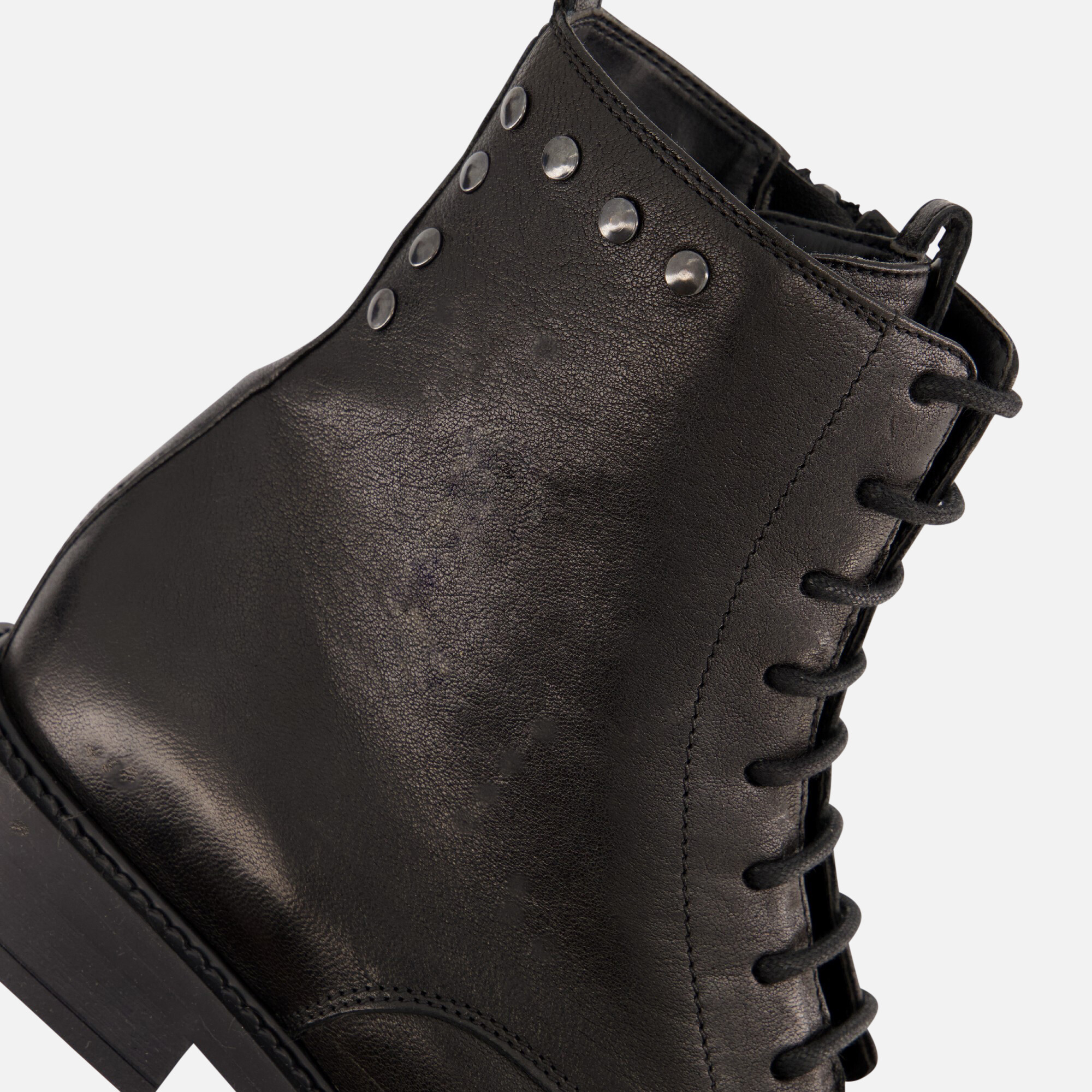 Linea Zeta Veterboots zwart Leer afbeelding 4