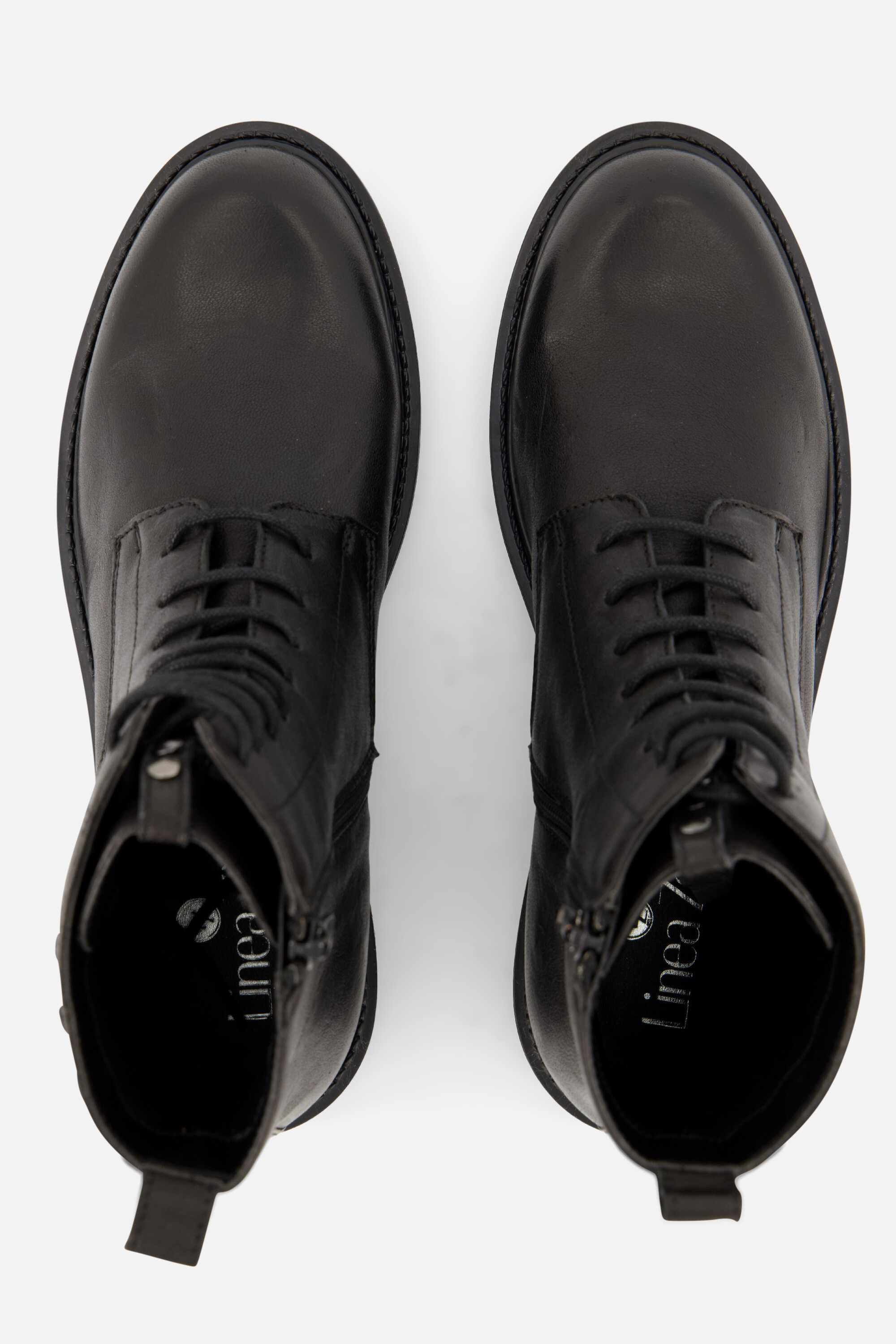 Linea Zeta Veterboots zwart Leer afbeelding 2