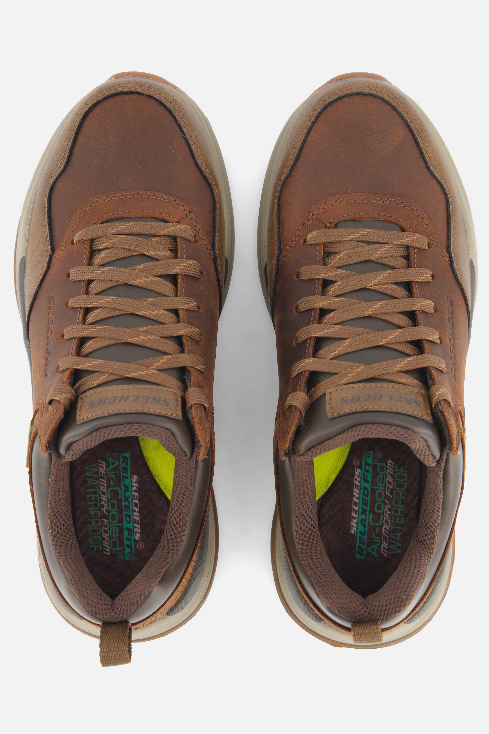 Skechers Relaxed Fit Benago-Hombre Sneakers bruin afbeelding 2