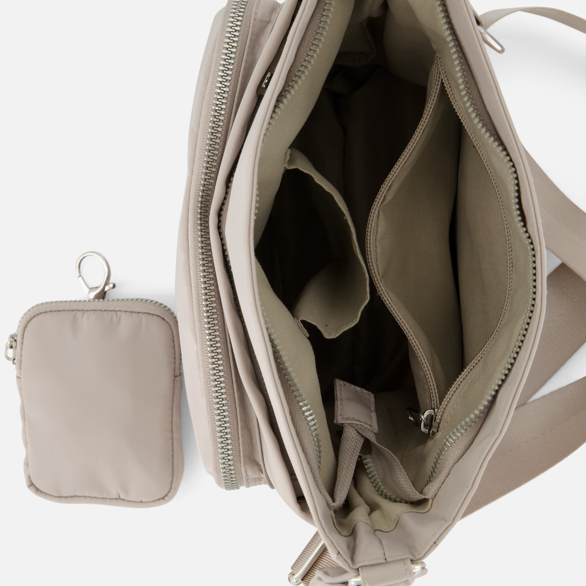 Charm Schoudertas grijs Nylon afbeelding 2