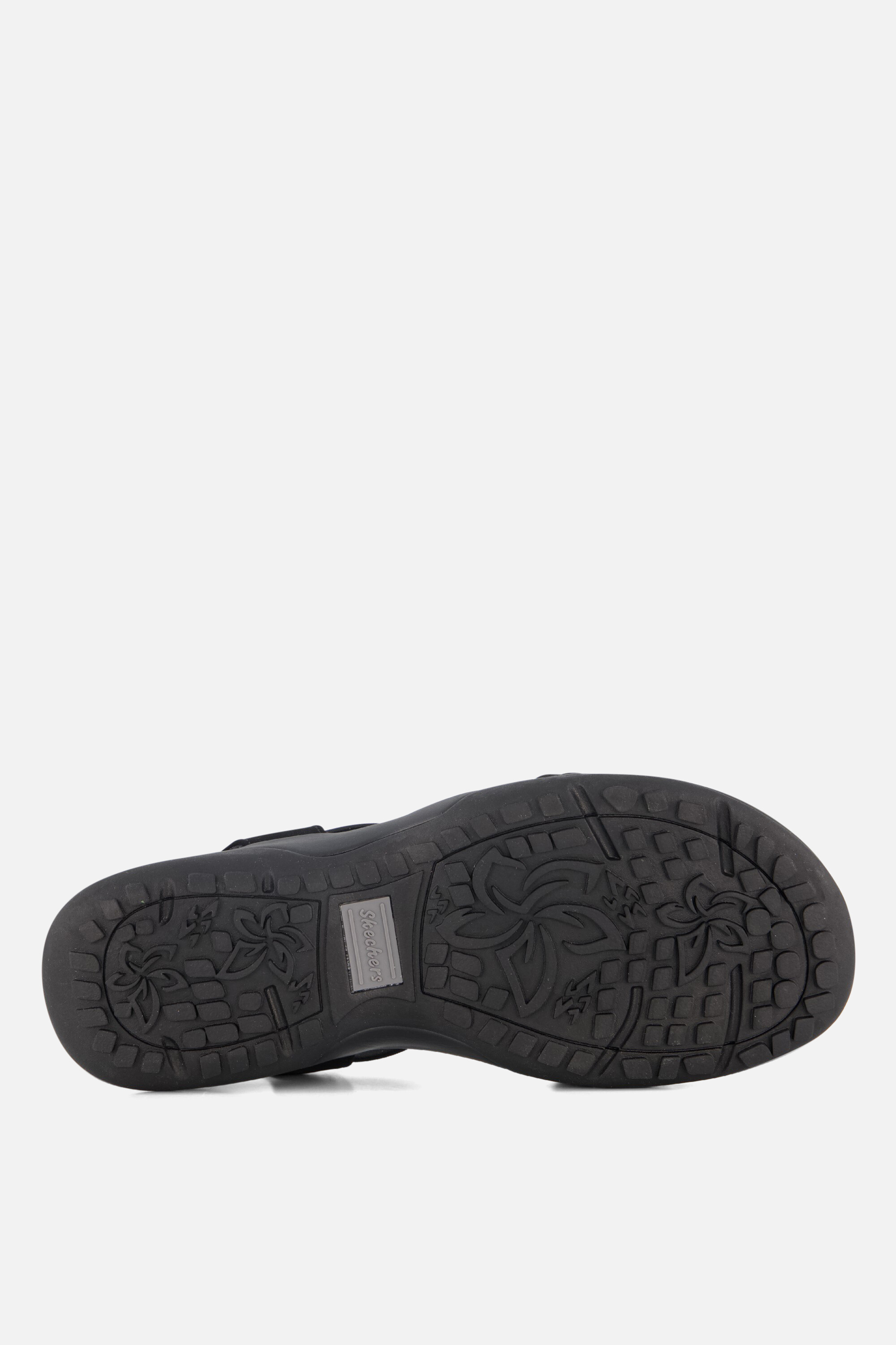 Skechers Reggae Slim Sandalen zwart Textiel afbeelding 3