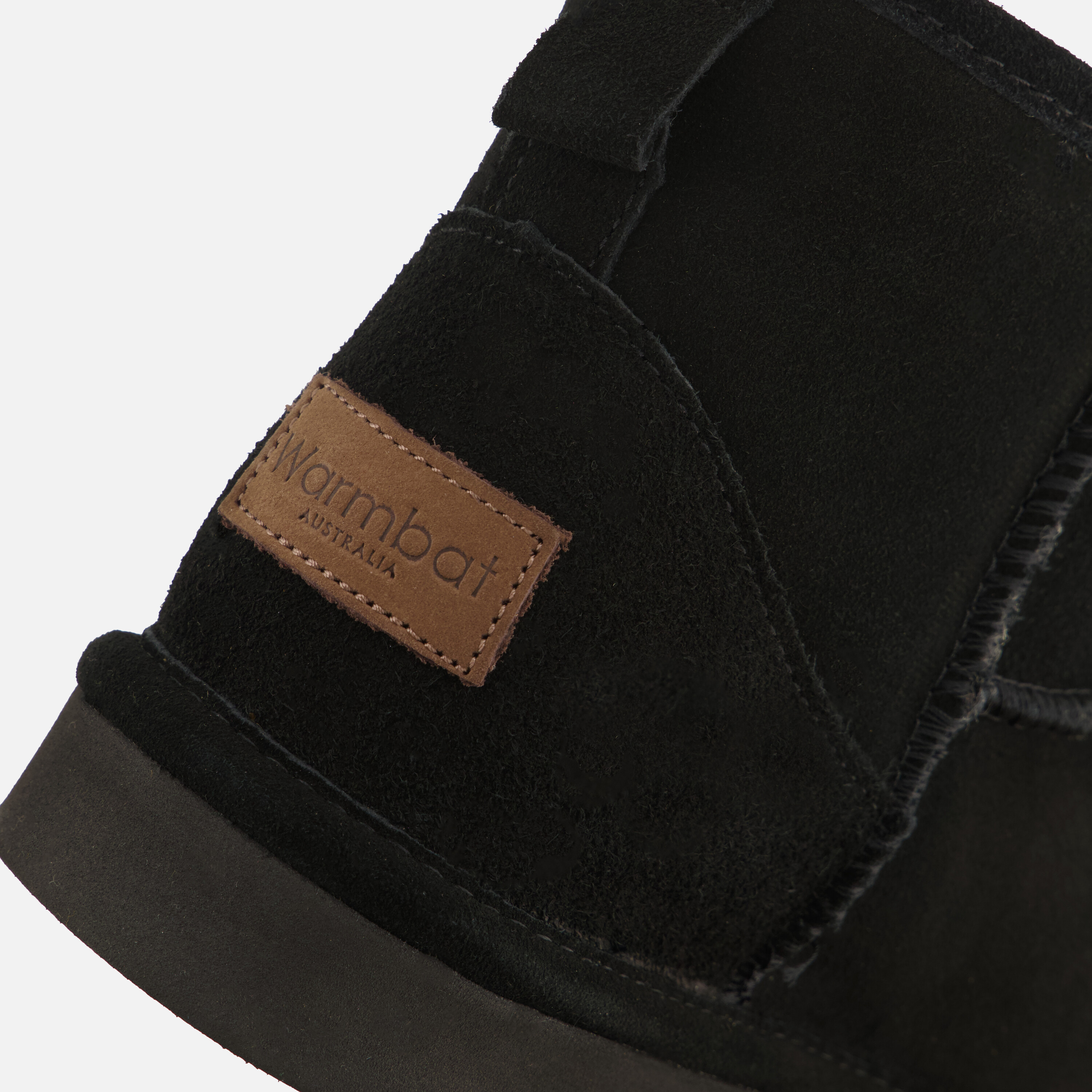 Warmbat Wallyby Gevoerde boots zwart Suede afbeelding 4