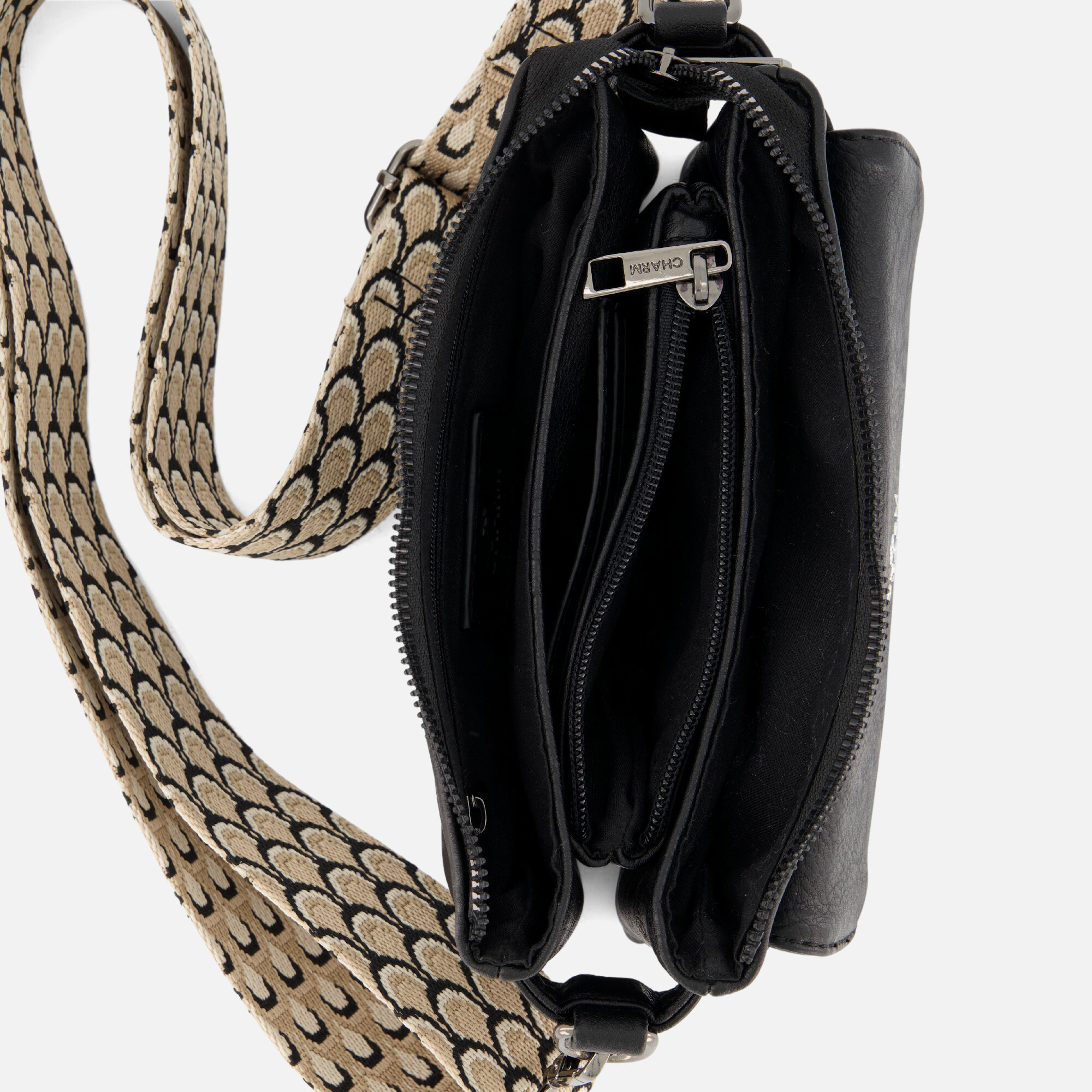 Charm London Crossbody zwart Synthetisch afbeelding 2