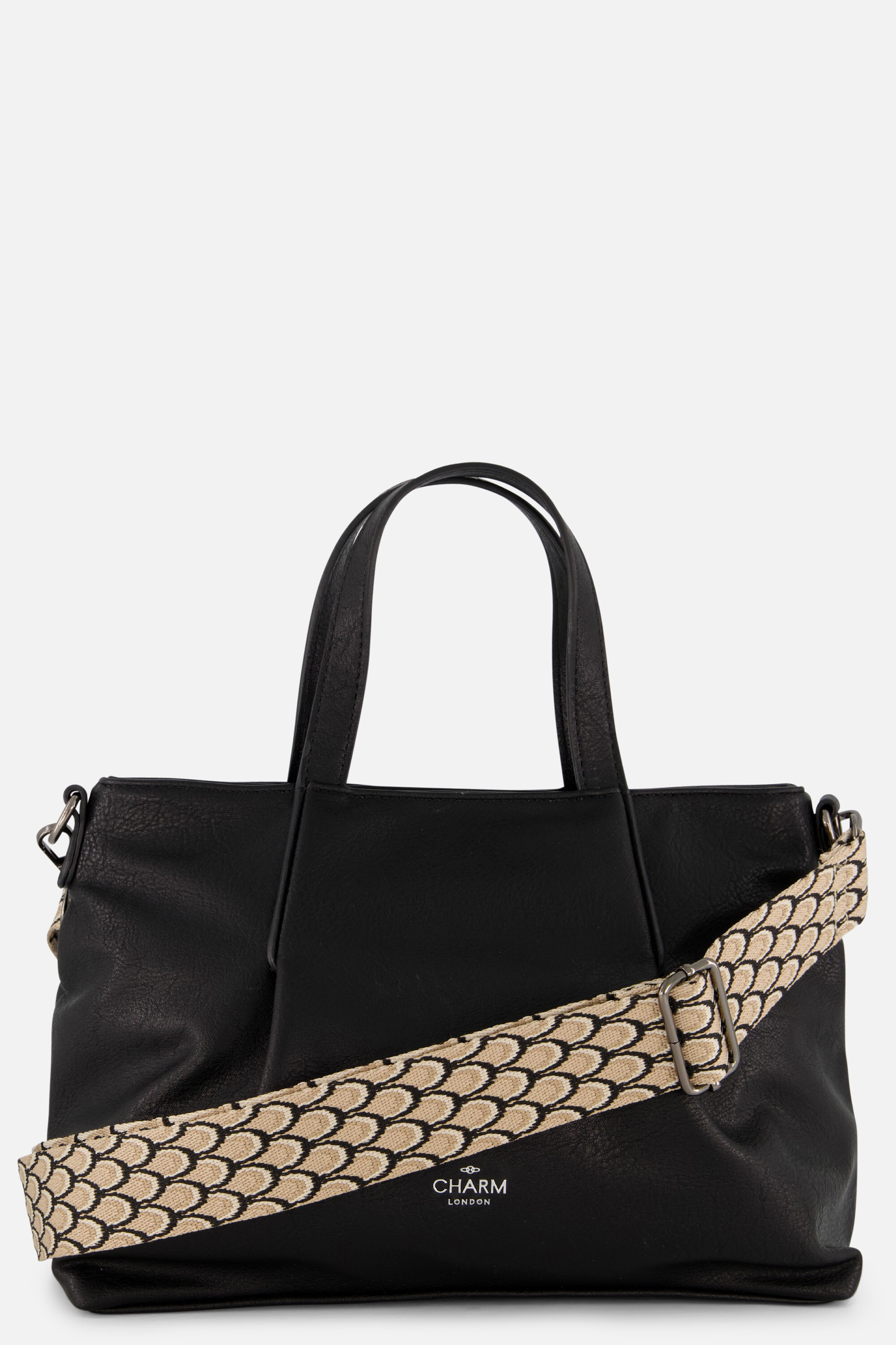 Charm London Handtas zwart Synthetisch afbeelding 3