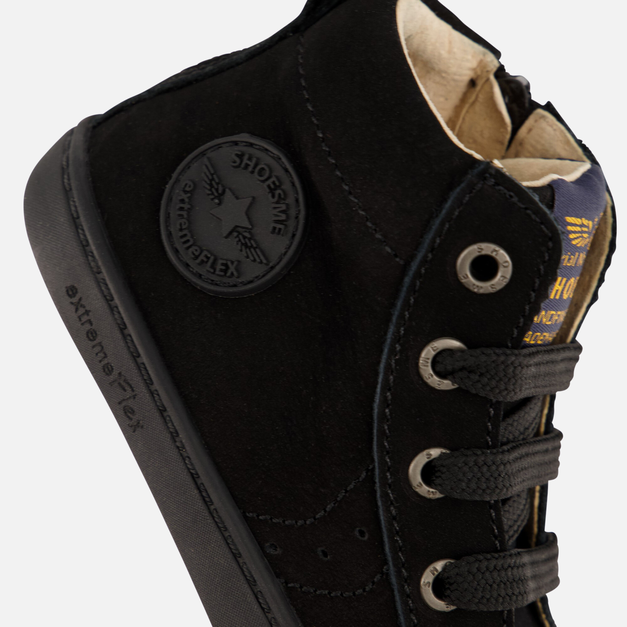 Shoesme Extreme Flex Veterboots zwart Leer afbeelding 4