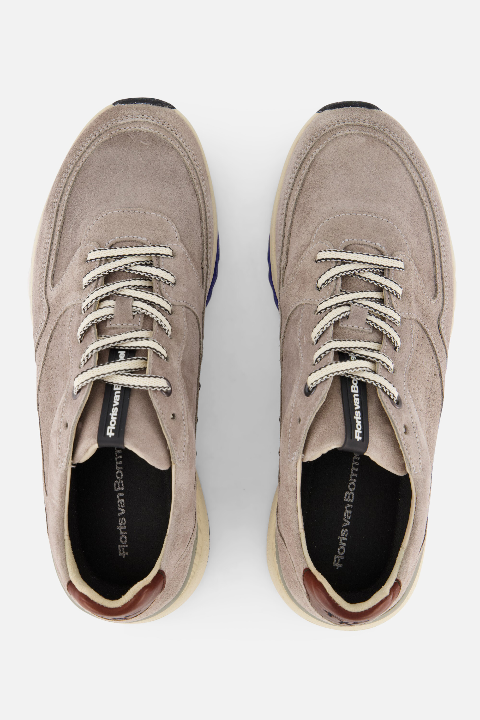 Floris van Bommel De Treener Sneakers taupe afbeelding 2