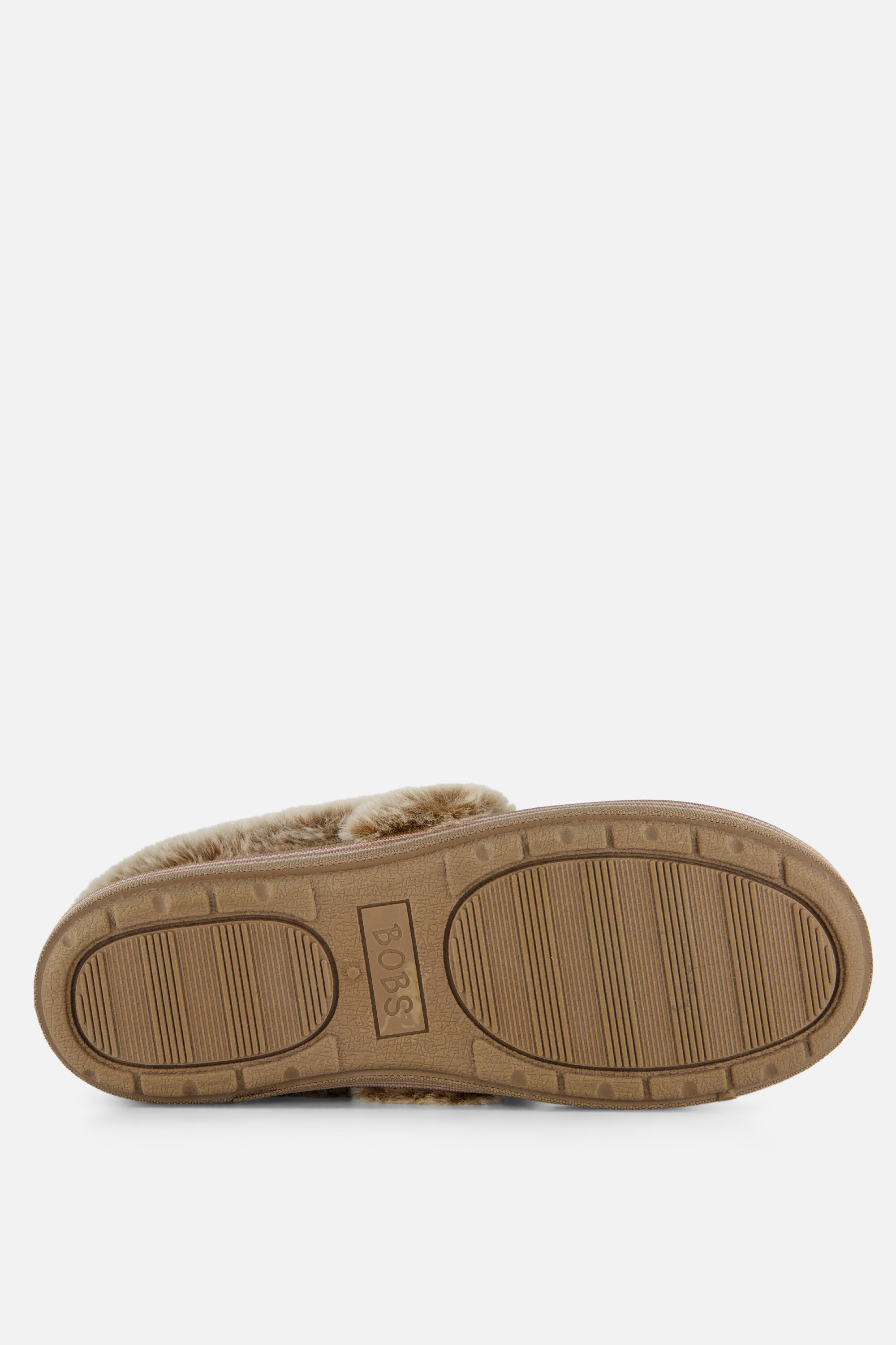 Skechers Bobs Too Cozy Chic Cat Pantoffels taupe afbeelding 3