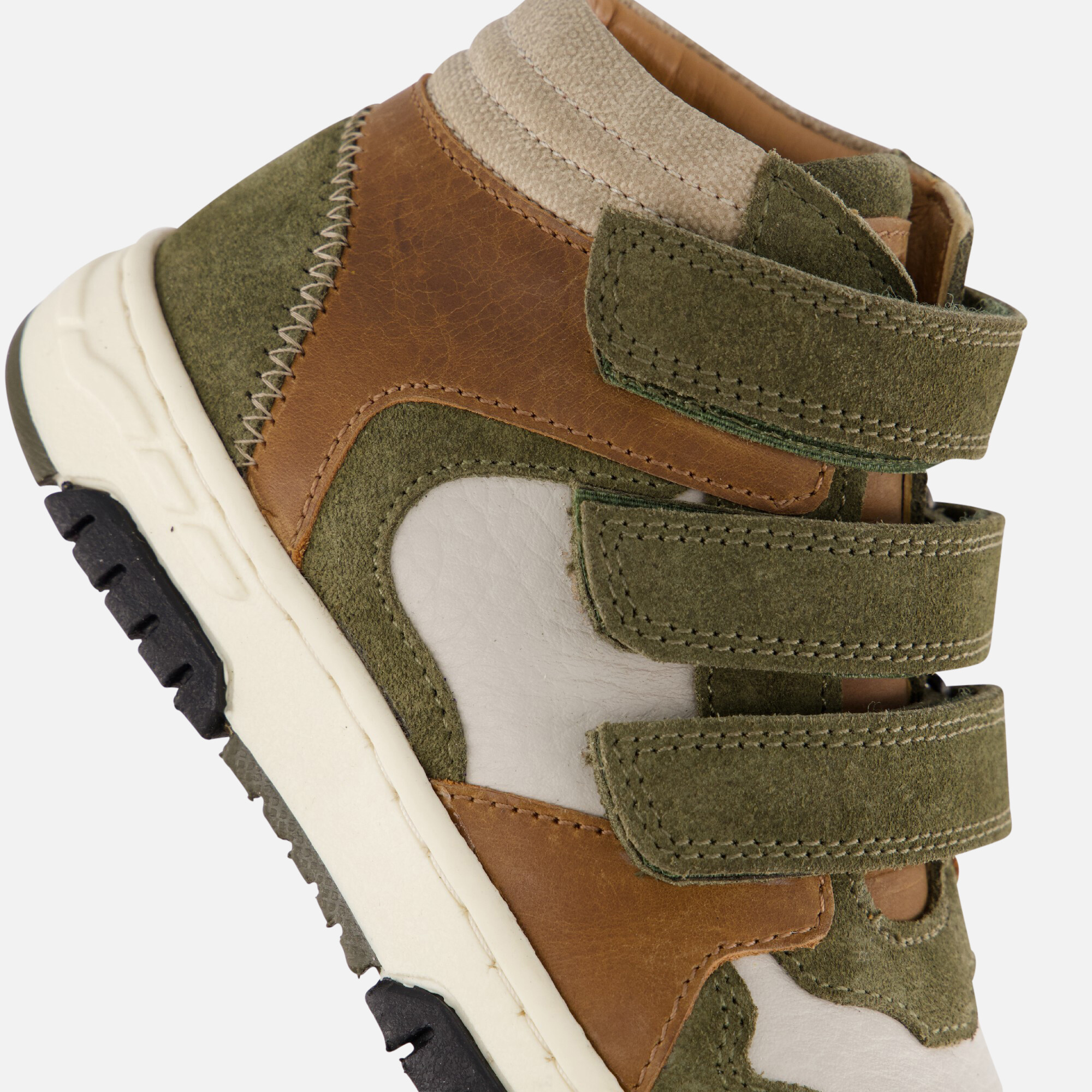 Muyters Sneakers Velcro groen Leer afbeelding 4