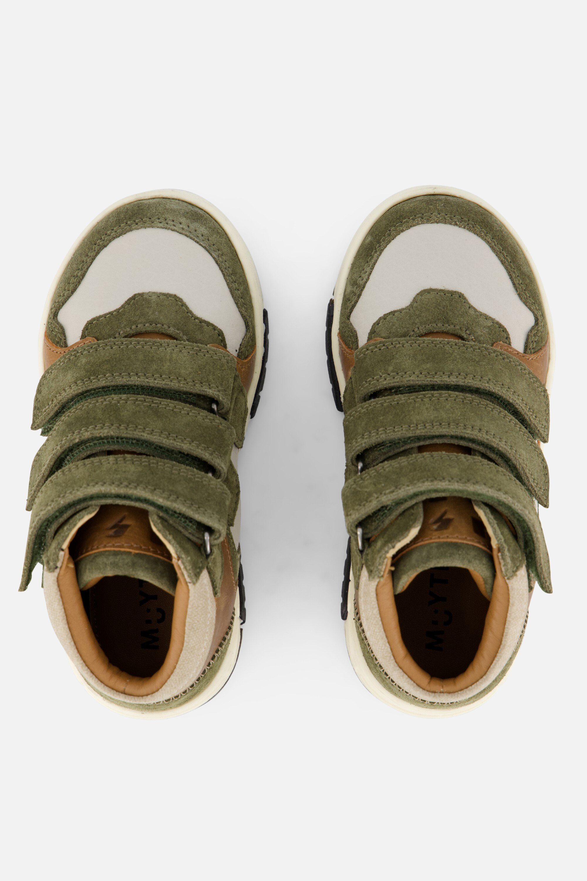 Muyters Sneakers Velcro groen Leer afbeelding 2