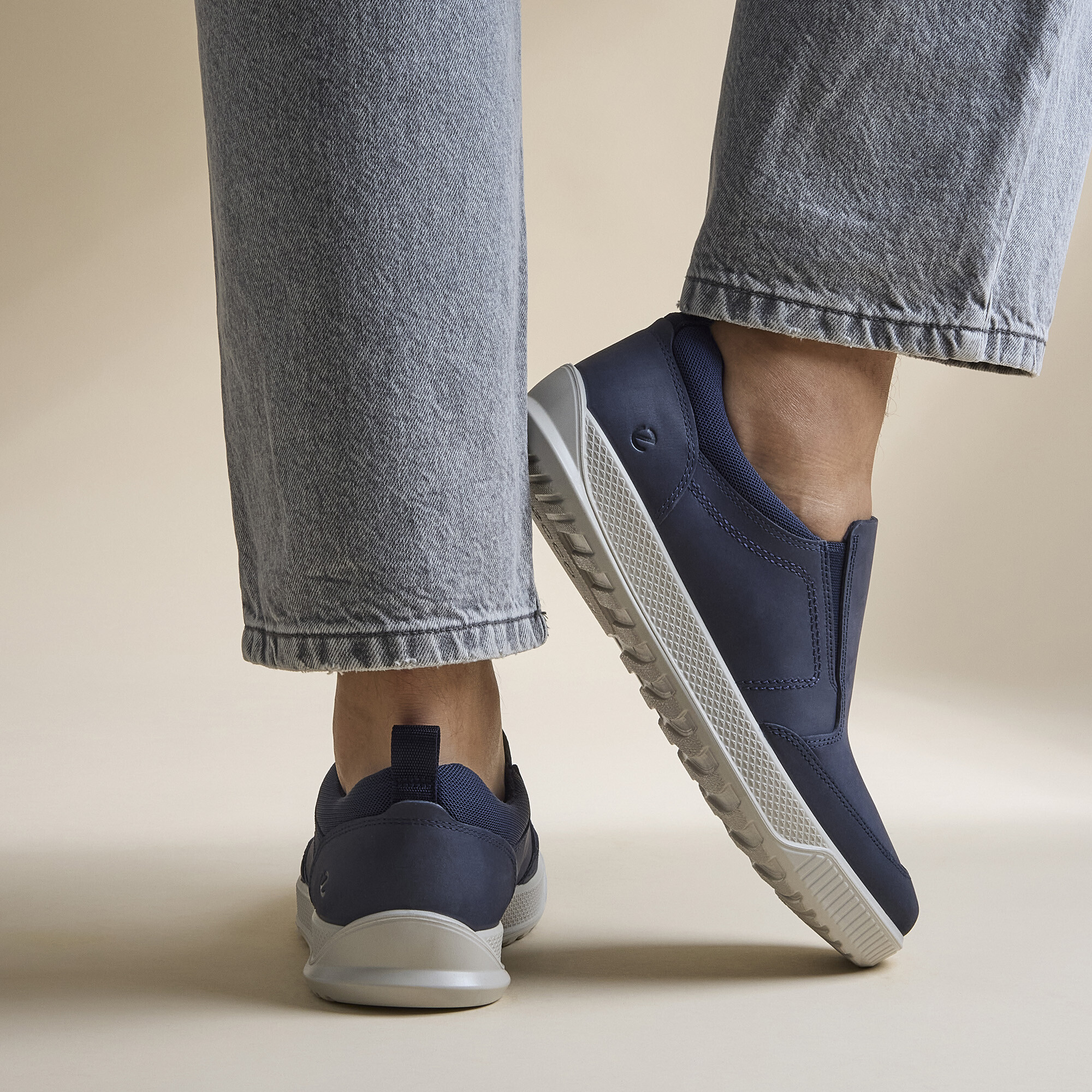 ECCO Byway Sneakers blauw Leer