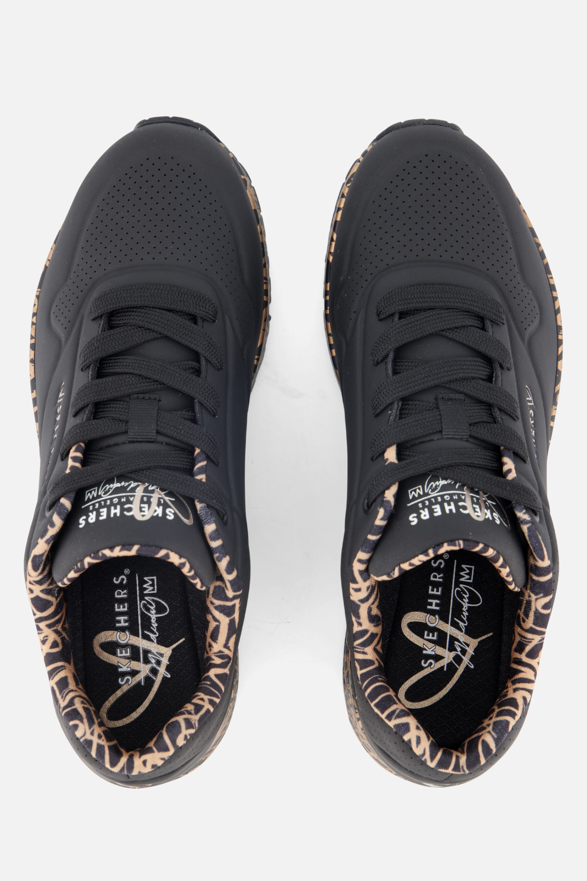 Skechers Uno JGoldcrown Love Sneakers zwart afbeelding 3
