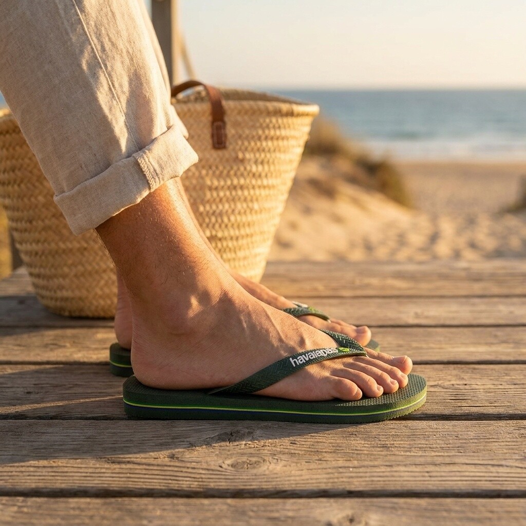 Havaianas Havaianas Brasil Slippers groen Rubber