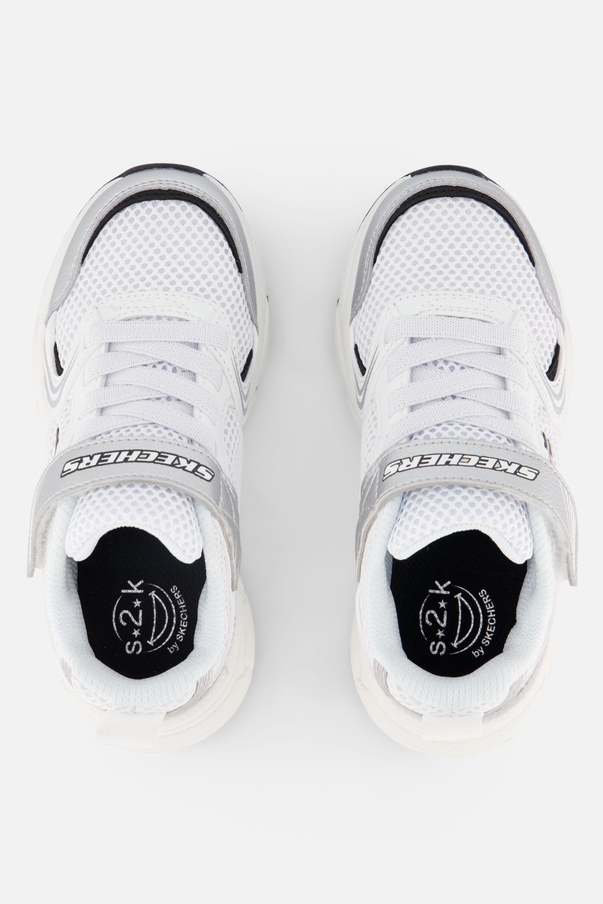 Skechers Retro Graph Sneakers wit Textiel afbeelding 2