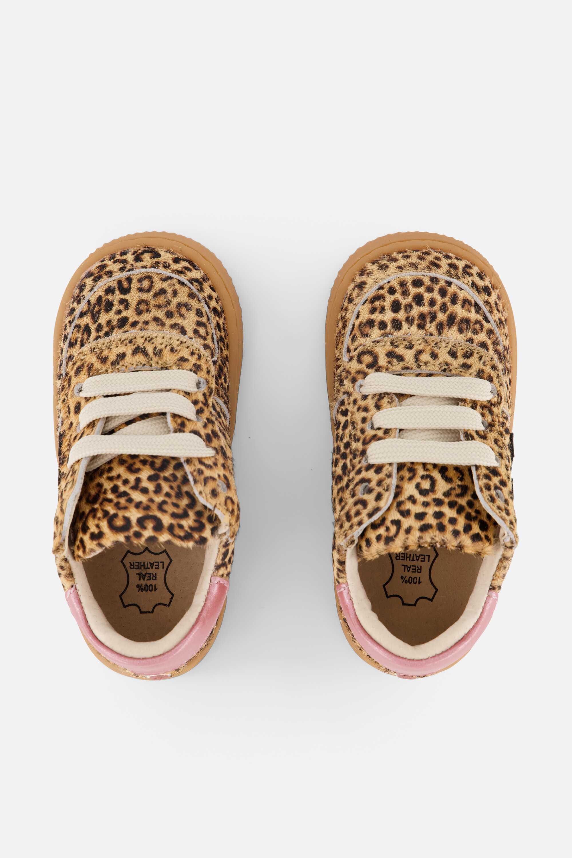 Shoesme Leopard Babyschoenen cognac Suede afbeelding 2