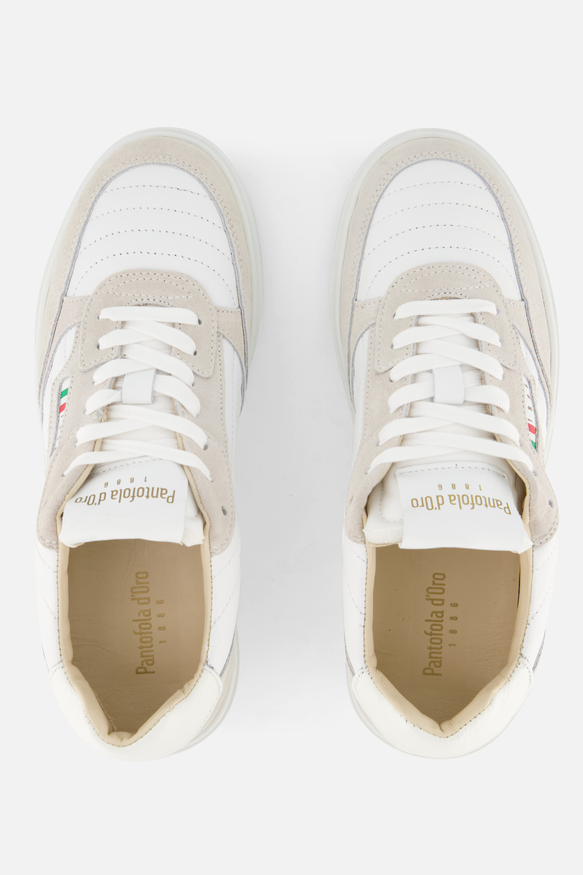 Pantofola d'Oro Piermonte Sneakers wit Suede afbeelding 3