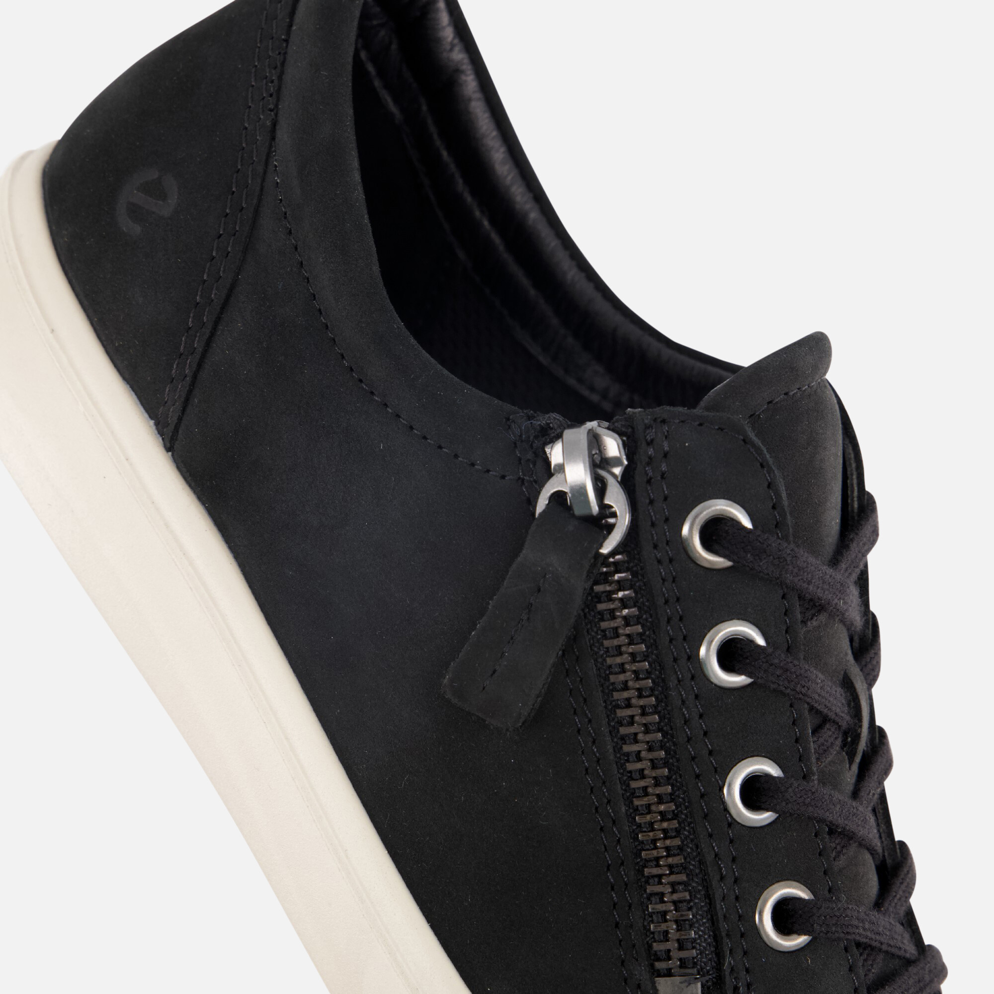Ecco Classic Sneakers zwart Leer afbeelding 4